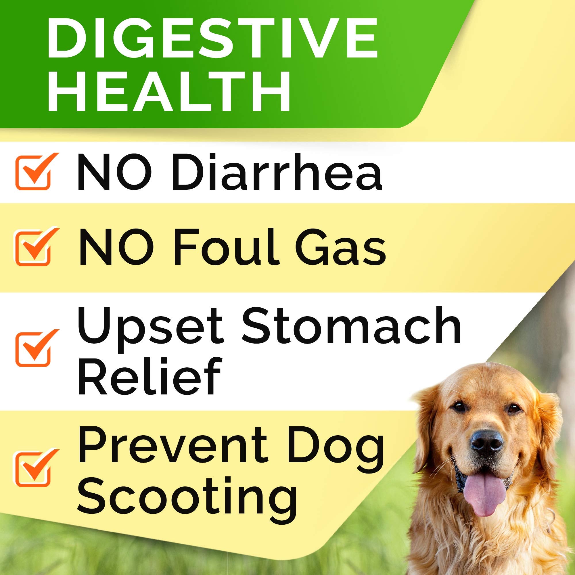 STRELLALAB Pet Probiotics for Dogs & Digestive Enzymes - Digestion & Gut Health Treats, Dog Probiotics Chews, Fiber Supplement,