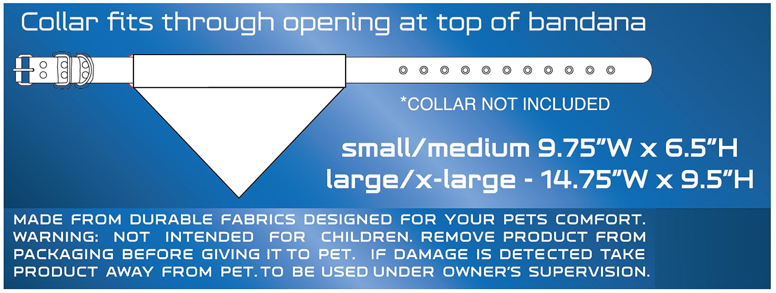 Pets First Collegiate Pet Accessories, Reversible Bandana, North Carolina State Wolfpack, Large/X-Large