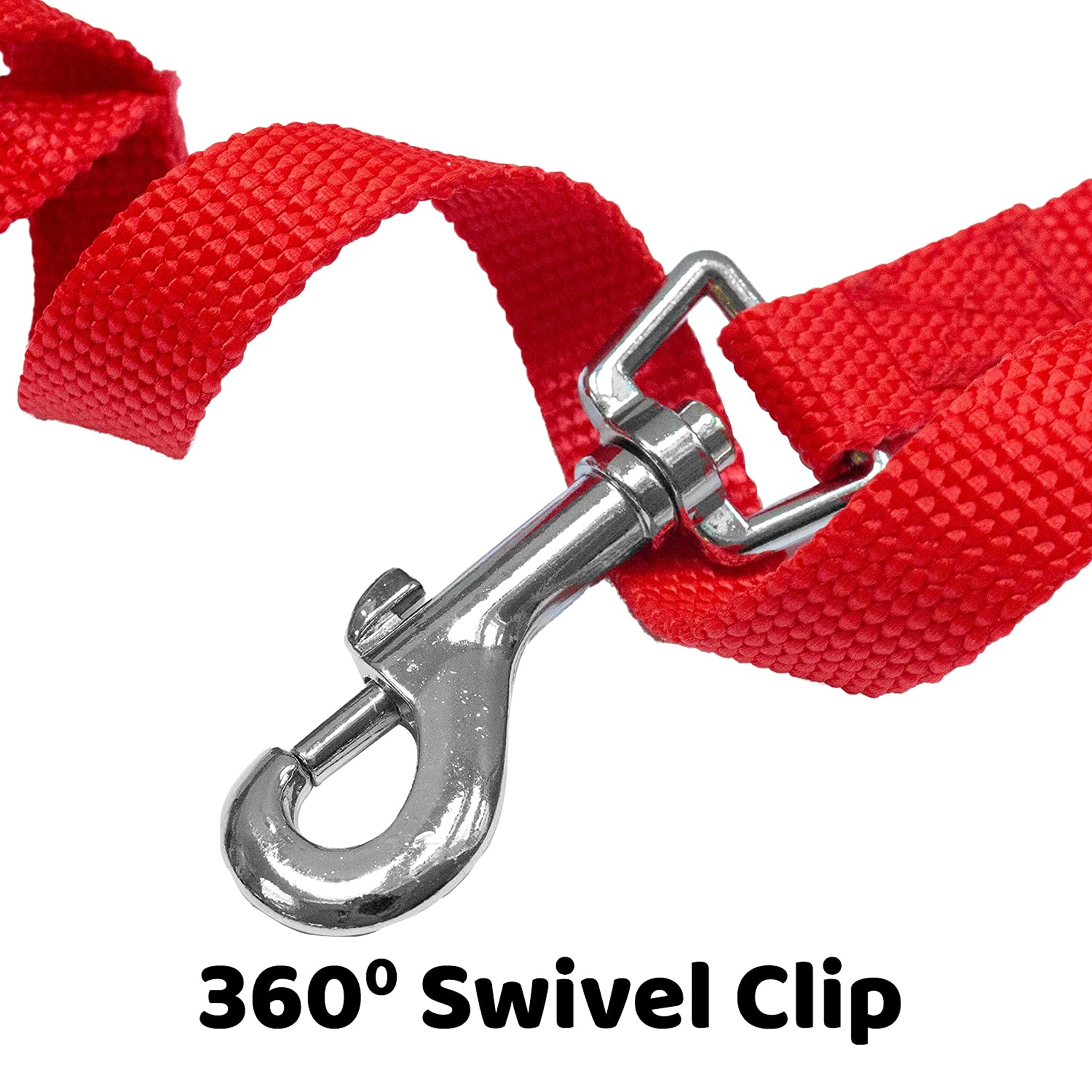 Long Dog Puppy Obedience Recall Training Agility Lead, Leash - RED, 30 Foot - by, Downtown Pet Supply
