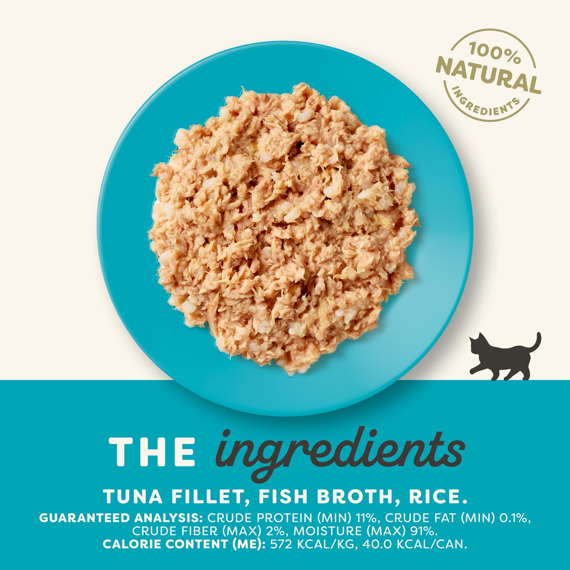 Applaws Natural Wet Kitten Food, Tuna Fillet in Broth, 24 x 2.47oz Cans, Limited Ingredient, No Additives, Made with Natural Ingredients