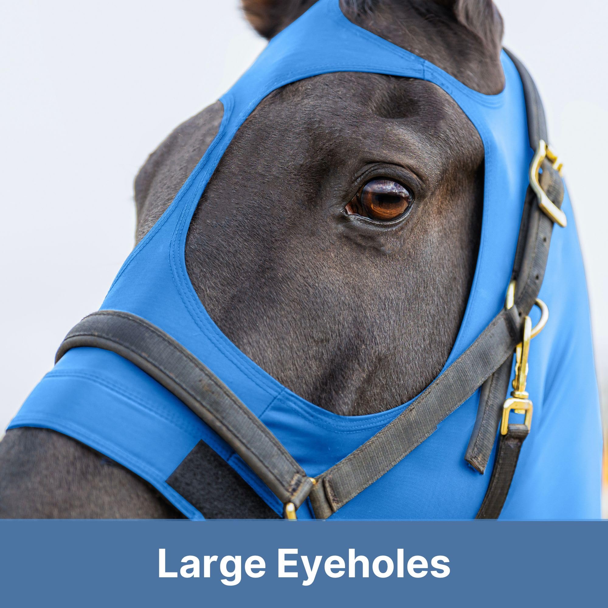 Resistance Horse Hood Slinky Spandex Zippered Mane Braid Shoulder Guard - Horse Sleazy Slickers Care Sheet