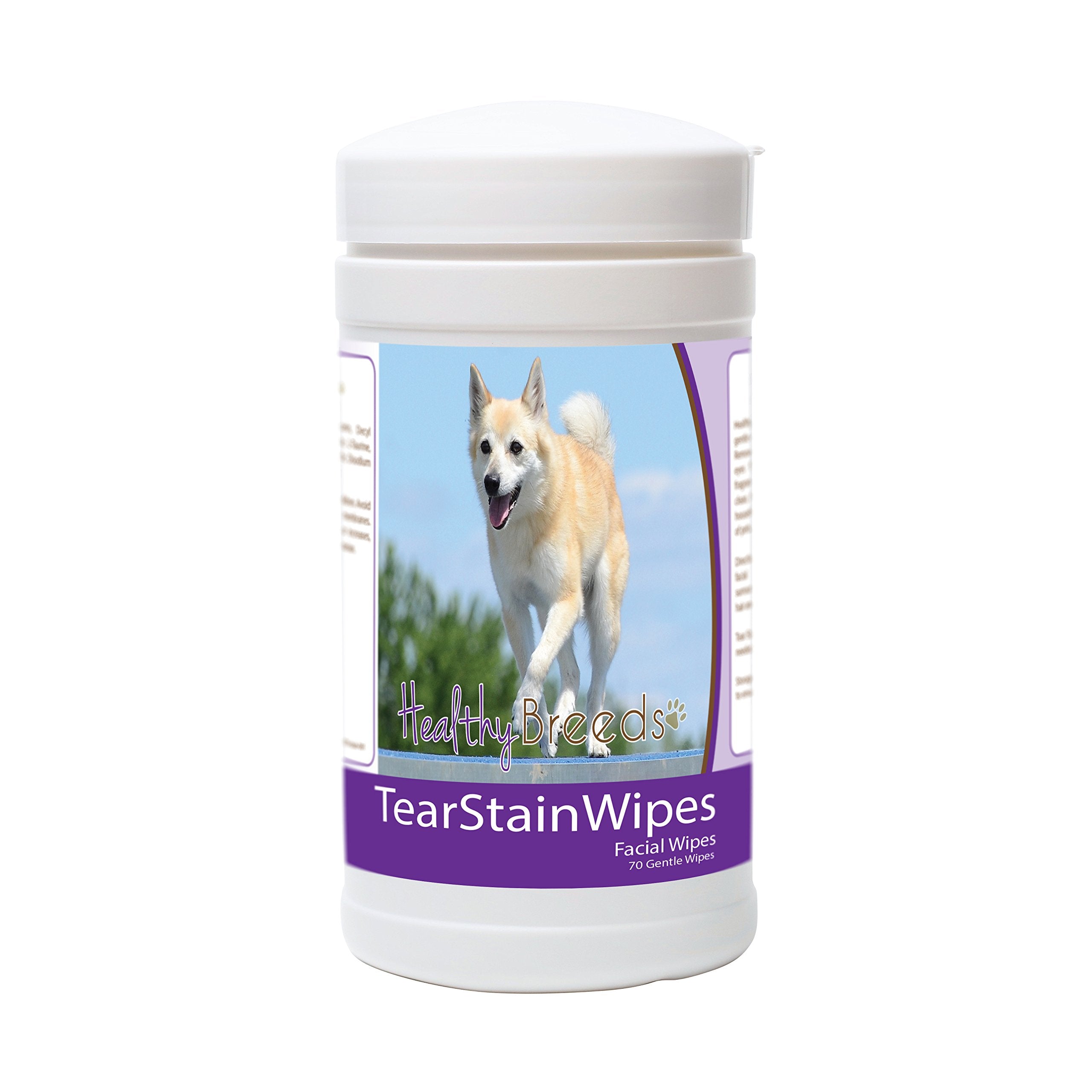 Healthy Breeds Norwegian Buhund Tear Stain Wipes 70 Count