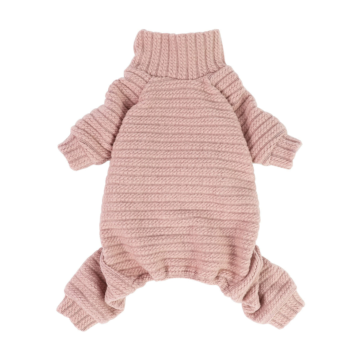 Fitwarm Turtleneck Knitted Dog Sweater Puppy Pajamas Thermal Doggie Winter Clothes Knitwear Pet Coats Cat Apparel Pink Small