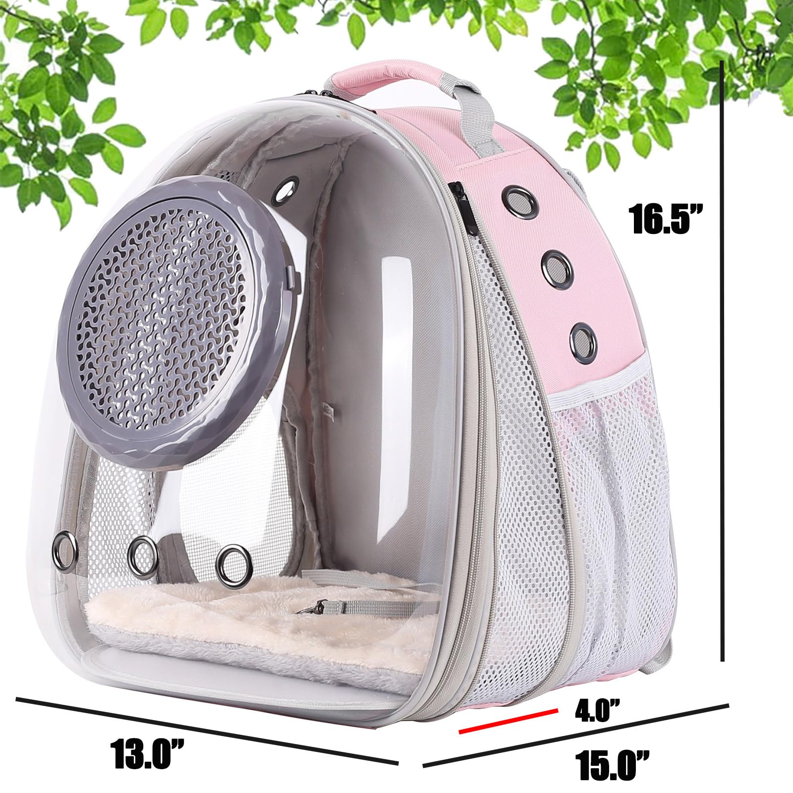 Clear Cat Backpack Carrier, Space Capsule Astronaut Bubble Window With Front Extension To Carry Transport Pet Carrier Backpack F