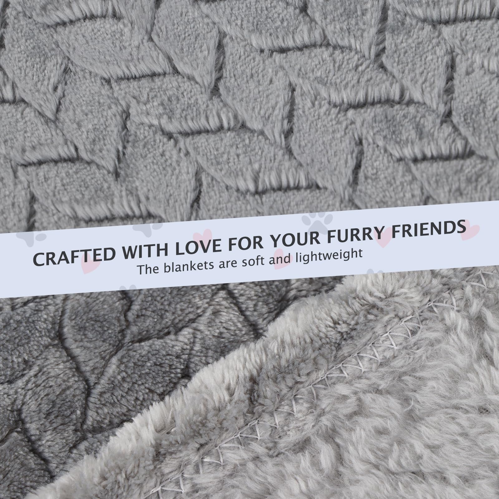 Bvagss 6 Pack Small Dog Blanket, Super Soft Warm Pet Cover Blankets, Wheat Ears Print Puppy Fleece Flannel Blanket For Small Med