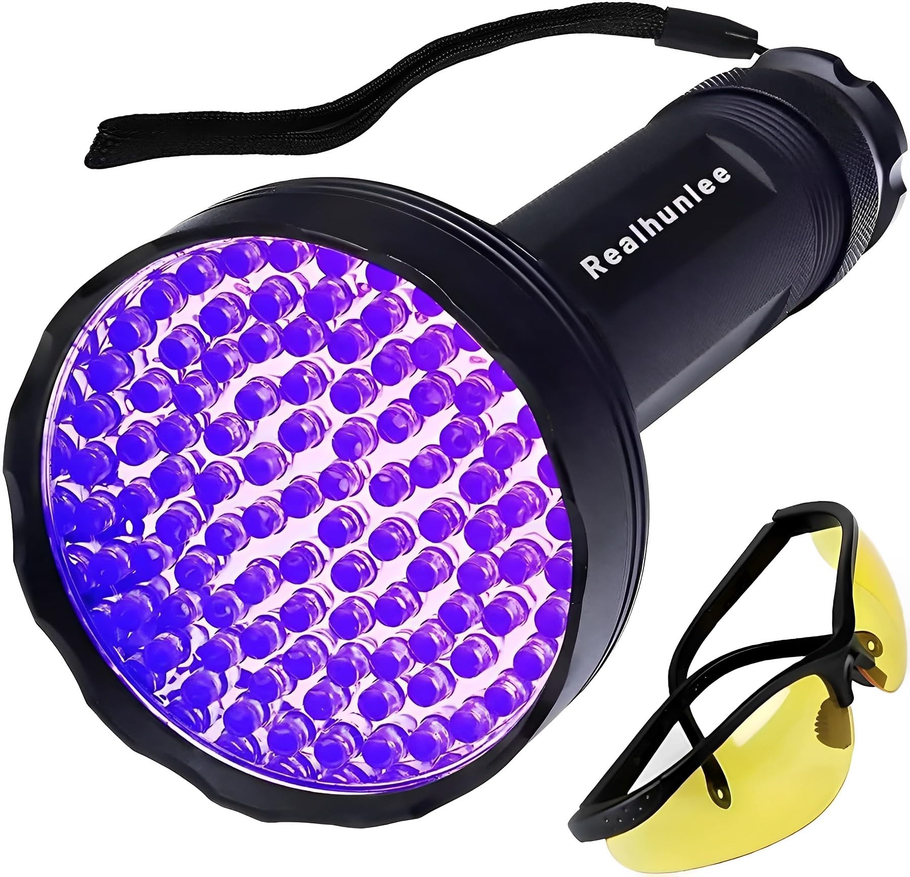 UV Flashlight Black Light, 100 LED Blacklight Flashlite Pet Urine Detector for Dry Dog/Cat Urine Stains Detection, Bed Bug, Scor
