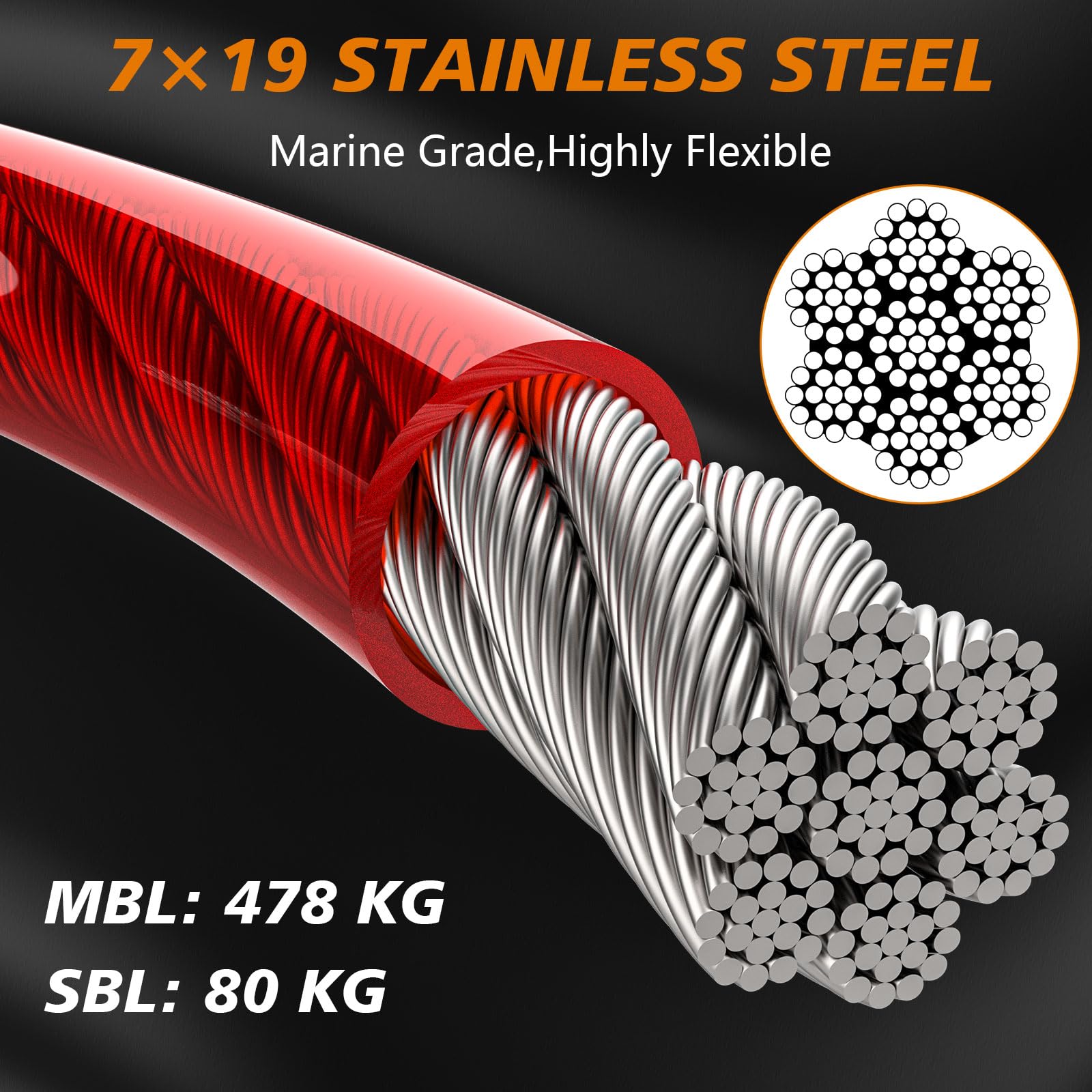 Xiaz Dog Cable 30Ft, Dog Leads For Yard Heavy Duty 8/10/15/20/30/50Ft, Pet Runner Tether Chain Outside For Small Medium Large Do