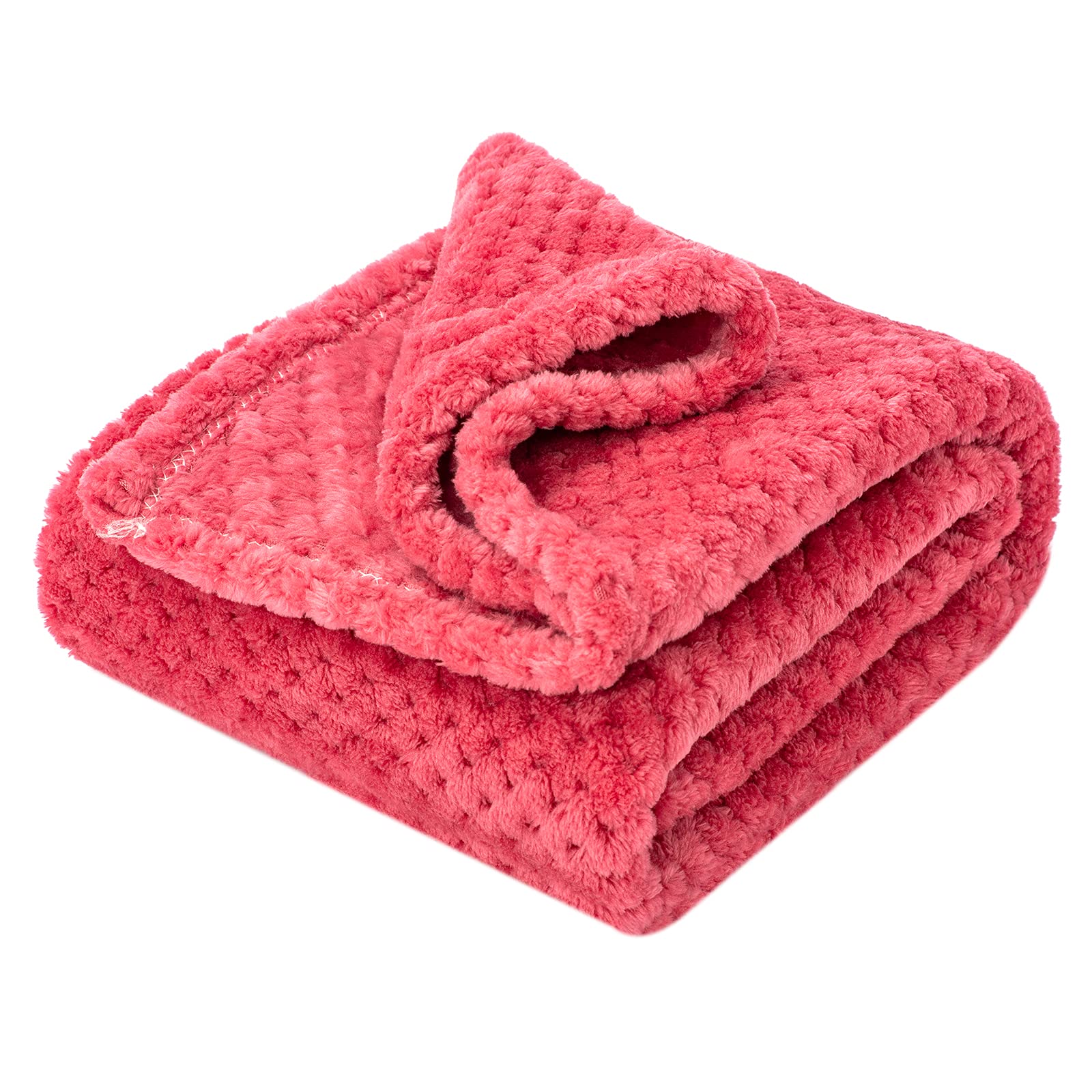 Dog Blanket Or Cat Blanket Or Pet Blanket, Warm Soft Fuzzy Blankets For Puppy, Small, Medium, Large Dogs Or Kitten, Cats, Plush Fleece Throws For Bed, Couch, Sofa, Travel (L/40' X 48', Cranberry)