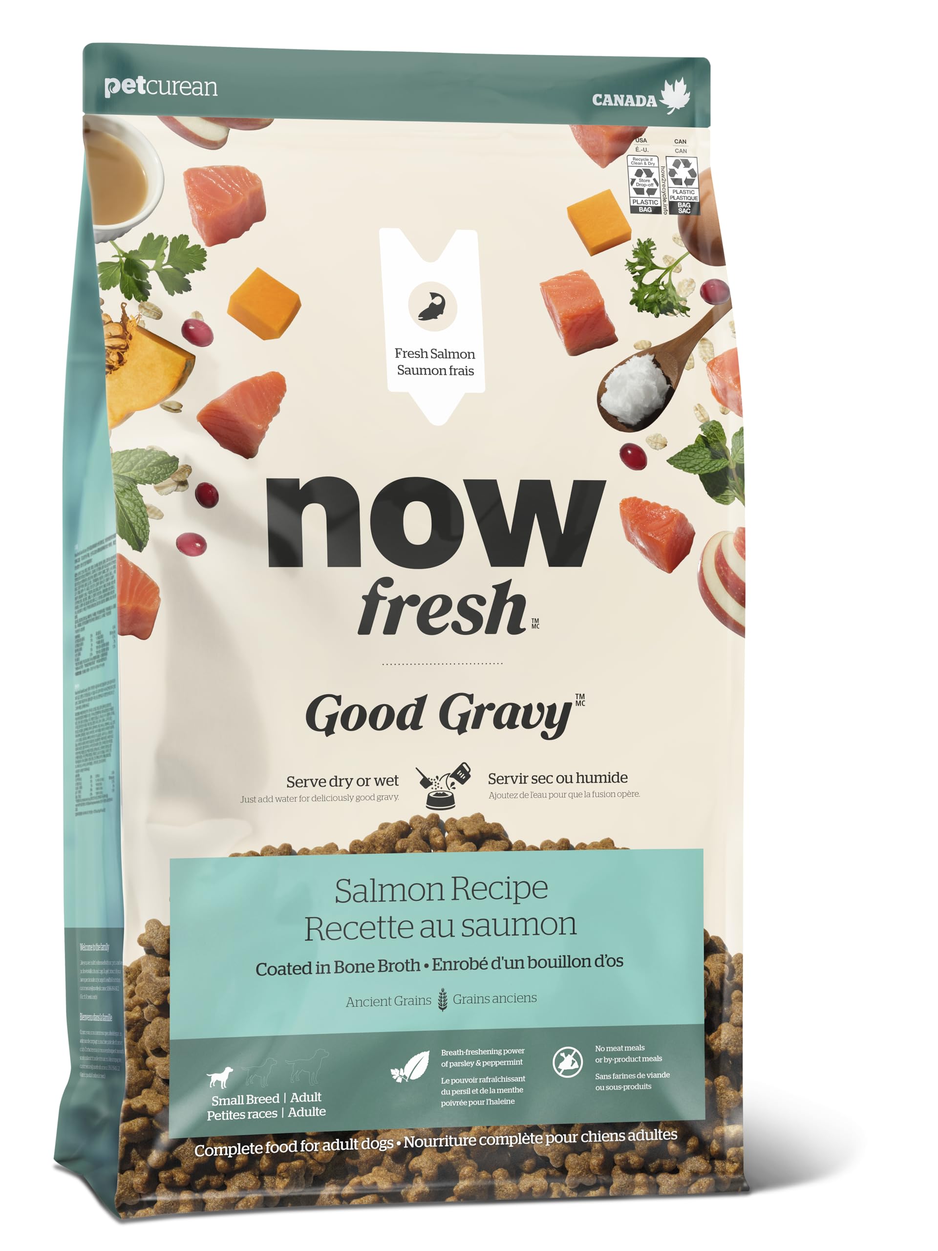 Now Fresh Good Gravy Small Breed Adult Dry Dog Food, Salmon, 12 lb