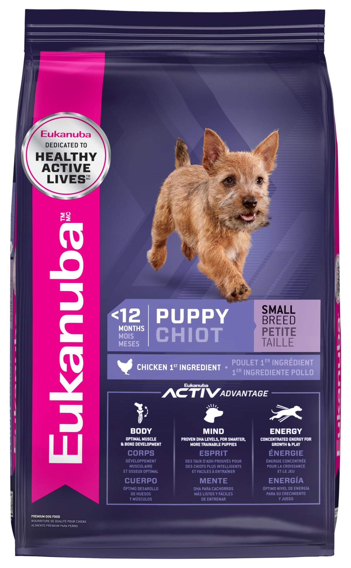 Eukanuba Puppy Small Breed Dry Dog Food, 15 Lb