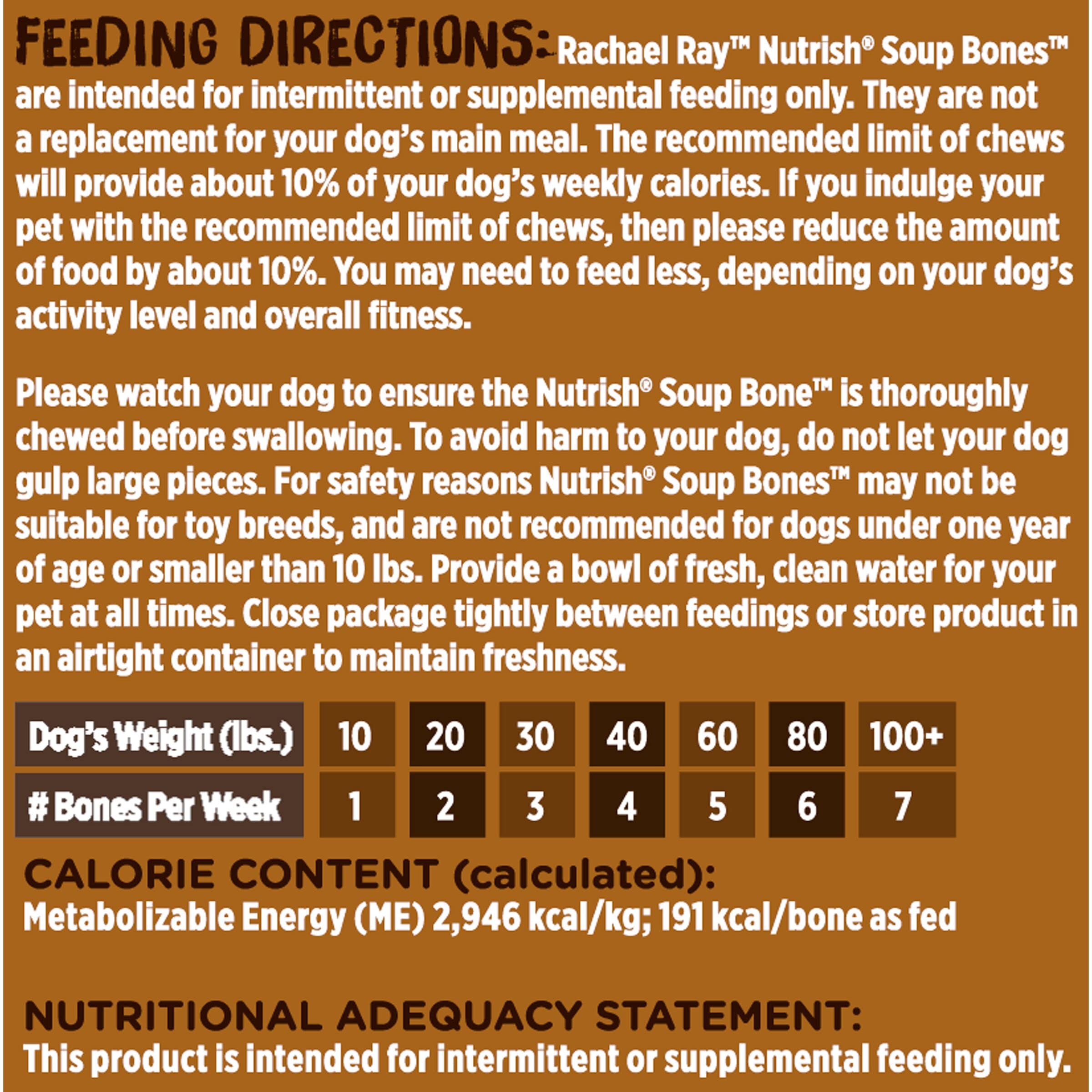Rachael Ray Nutrish Soup Bones Dog Treats, Chicken & Veggies Flavor, 11 Count (Pack of 1)