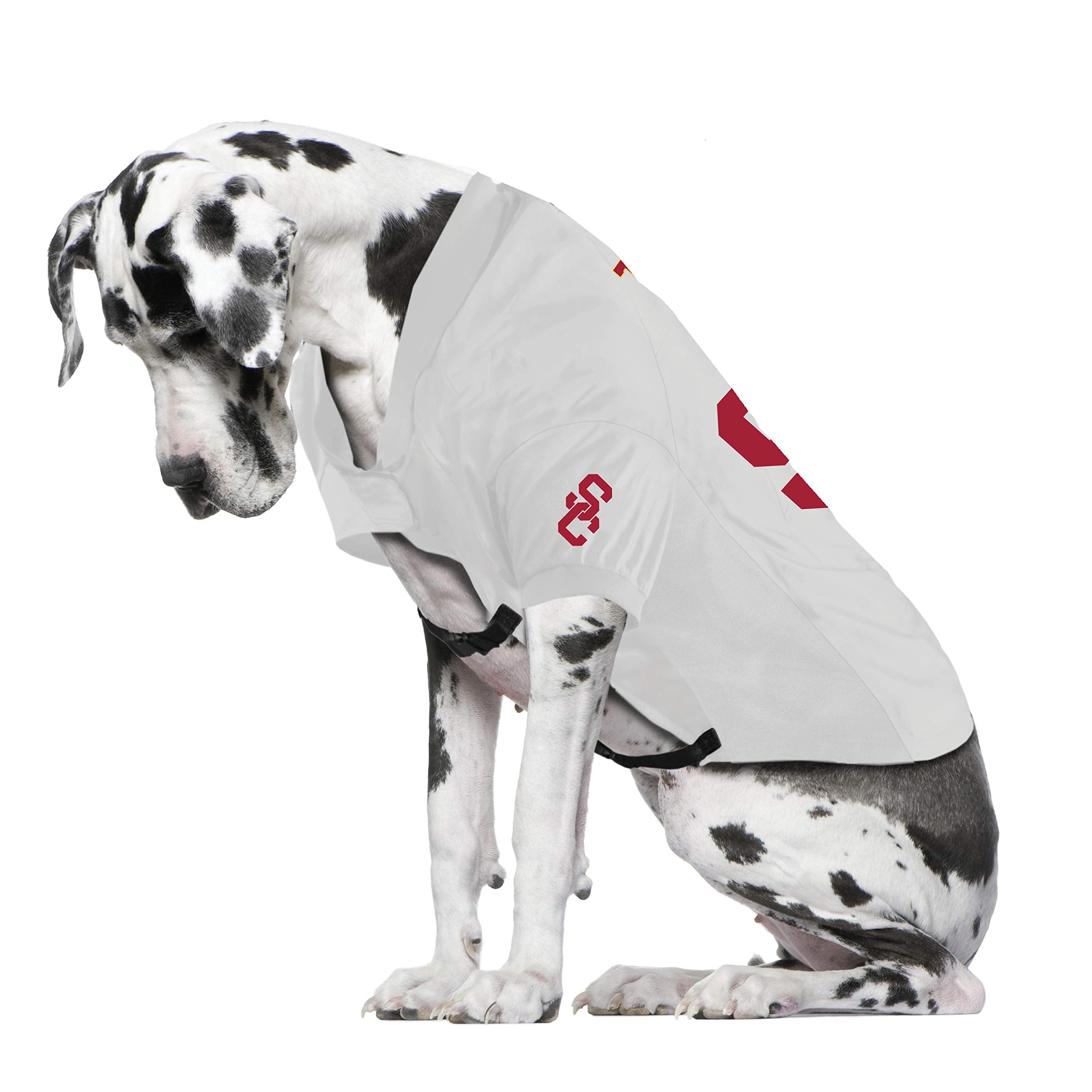 Usc Trojans Pet Jersey Stretch Size Big Dog - Special Order