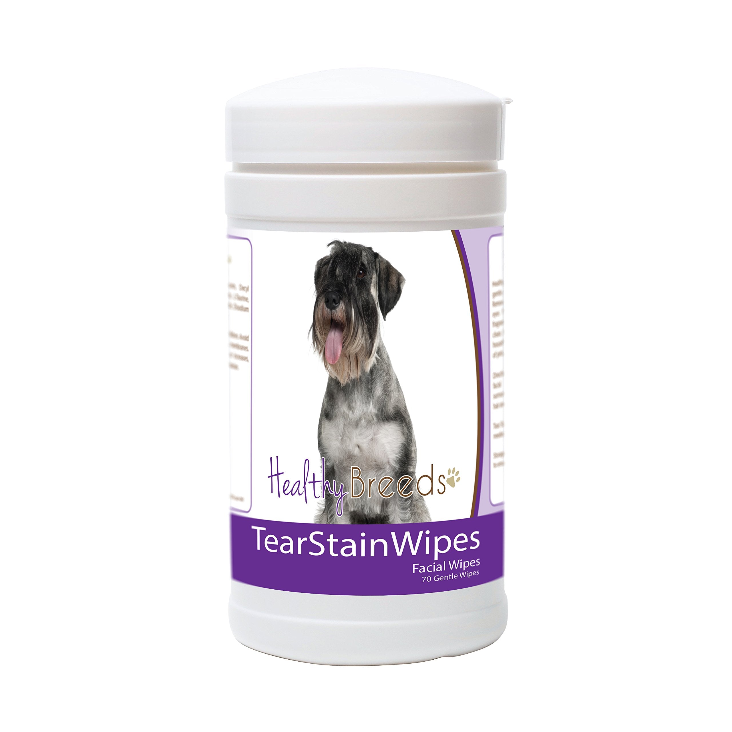 Healthy Breeds Standard Schnauzer Tear Stain Wipes 70 Count