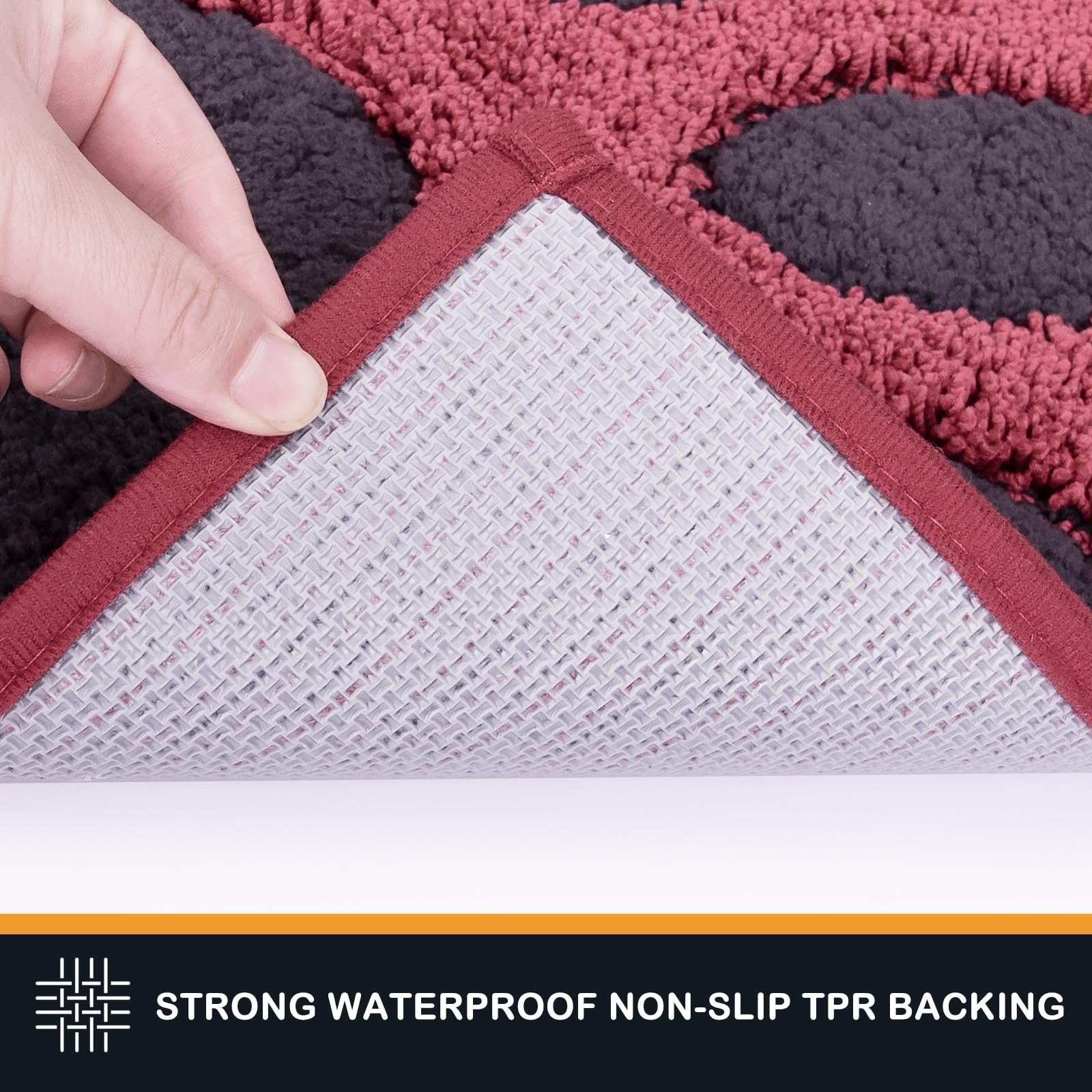 PURRUGS Dirt Trapper Door Mat 32  x 47 , Non-Skid/Slip Machine Washable Microfiber Entryway Rug, Dog Doormat, Super Absorbent We