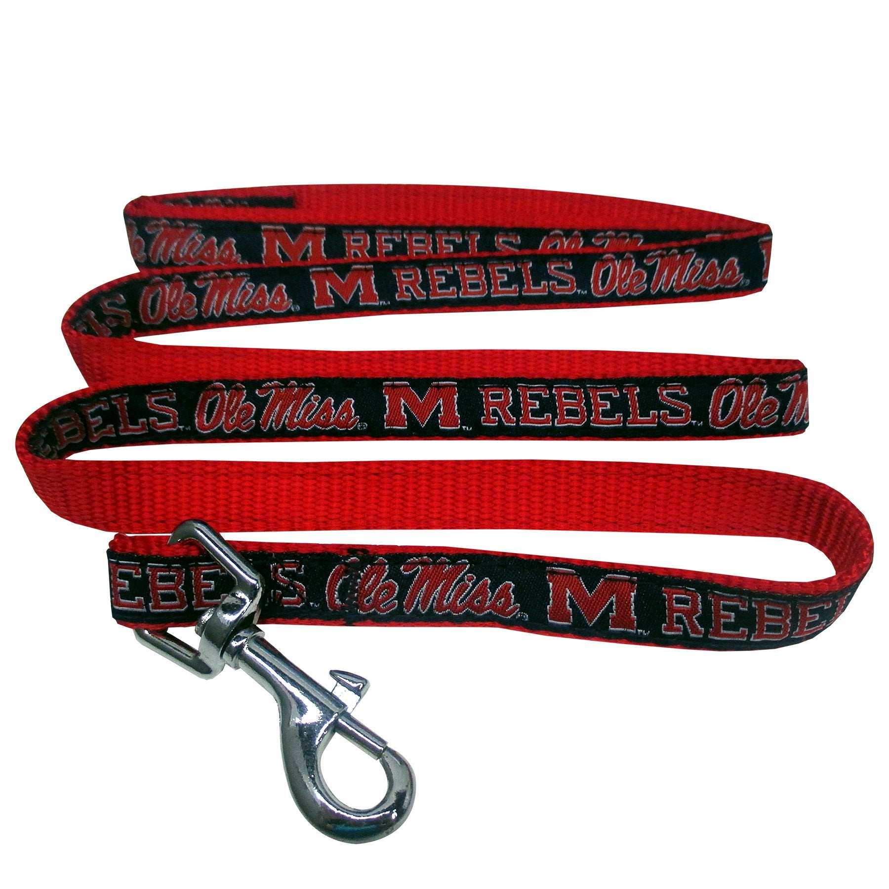Ncaa Pet Leash, Small, Mississippi Ole Miss Rebels, Shiny & Colorful Leash For Dogs & Cats Licensed By The Ncaa