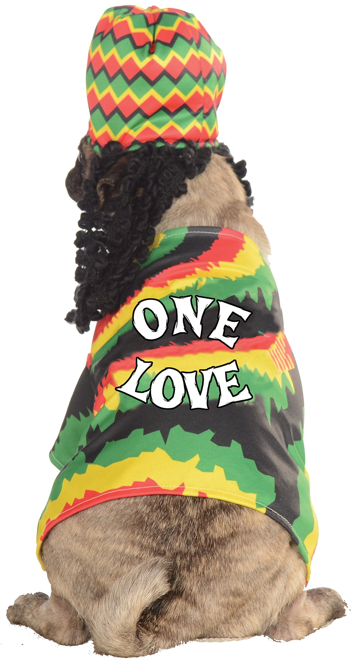 Rubies Pet Costume, Large, Rasta Dog