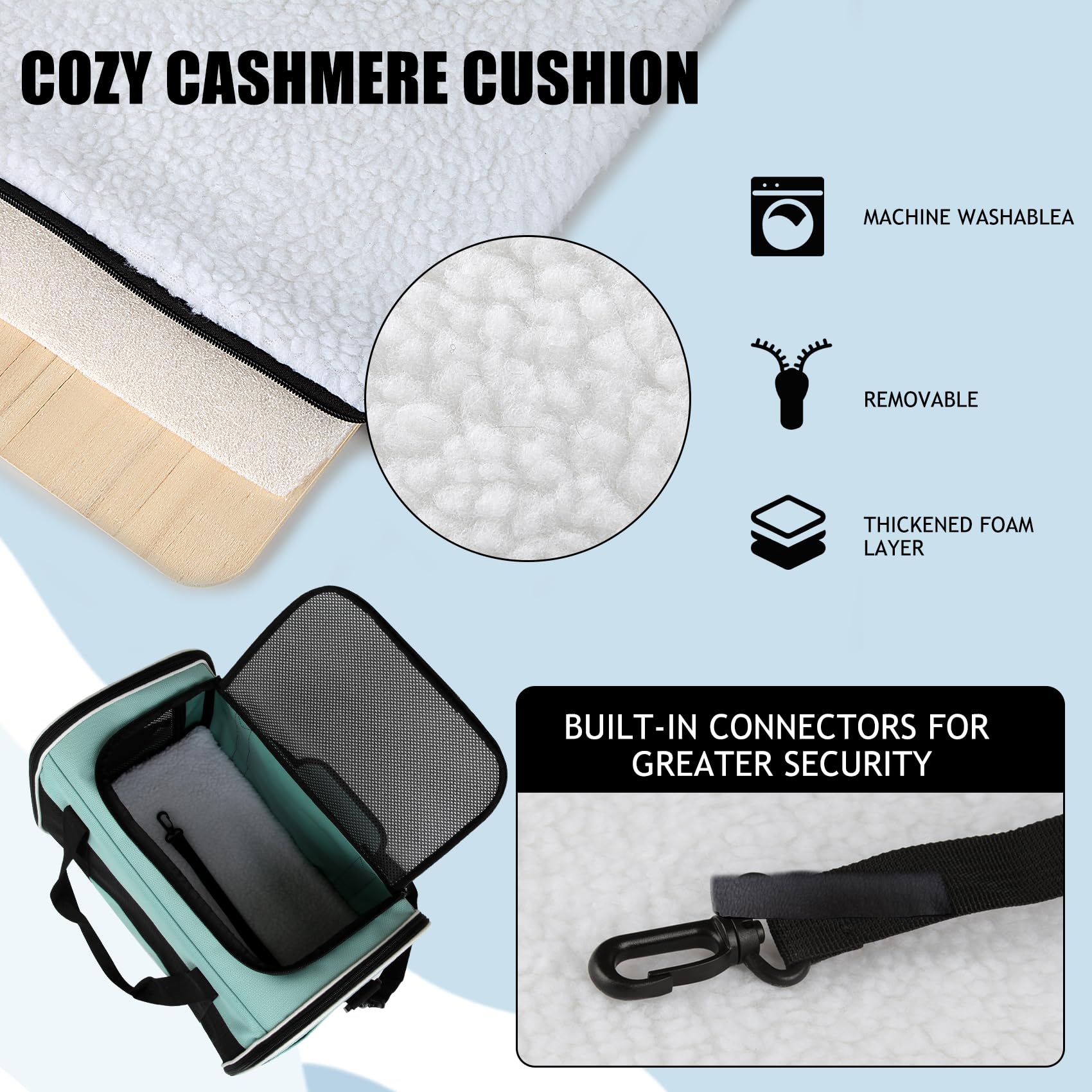 Yipincover, Cat Dog Carriers Soft-Sided, Pet Travel Carrier For Small Cats Dogs Under To15Lbs, Soft-Solid Collapsible Carrier,(M