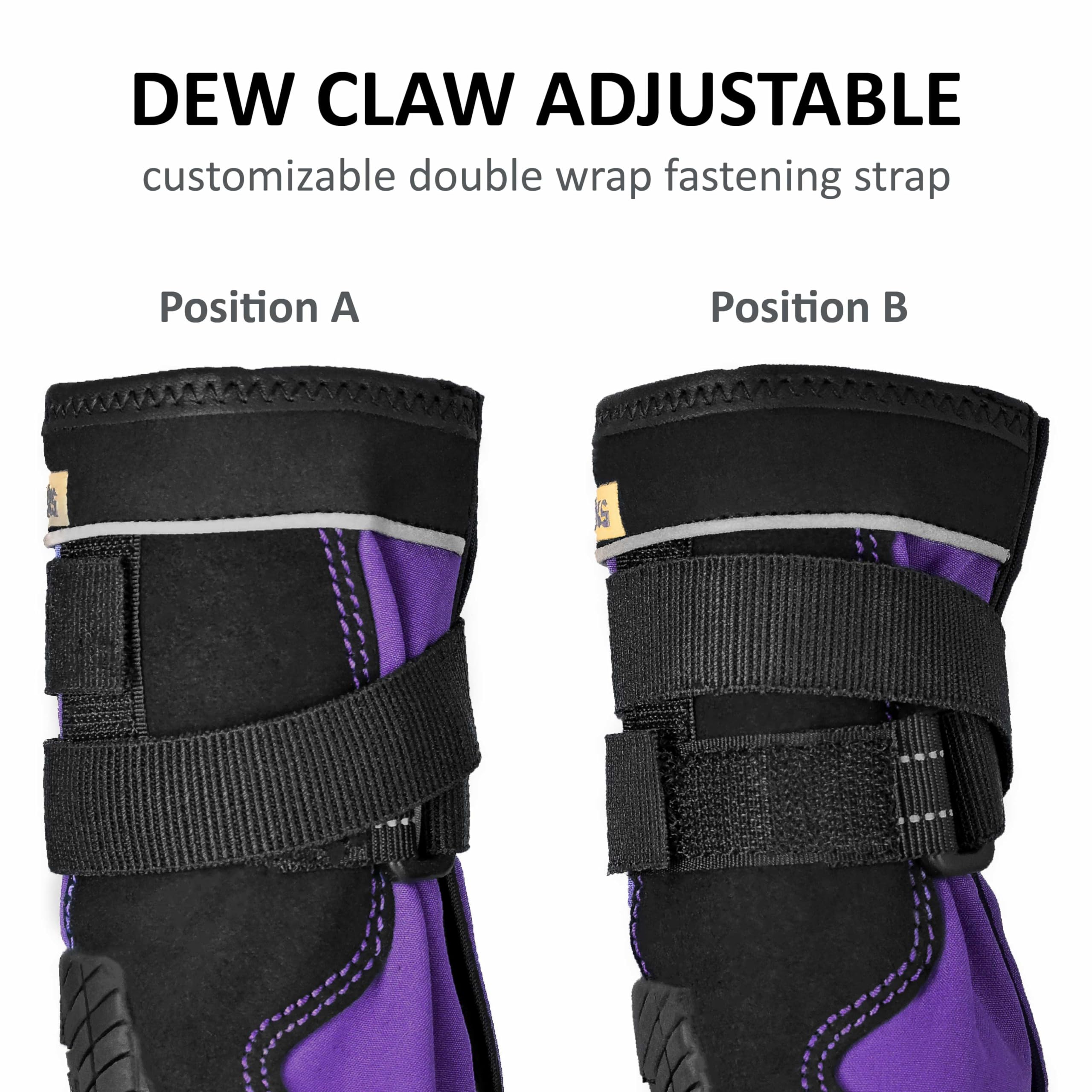 Muttluks, Snow Mushers Winter Dog Boots With Rubber Soles For Cold Weather - 2 Boots