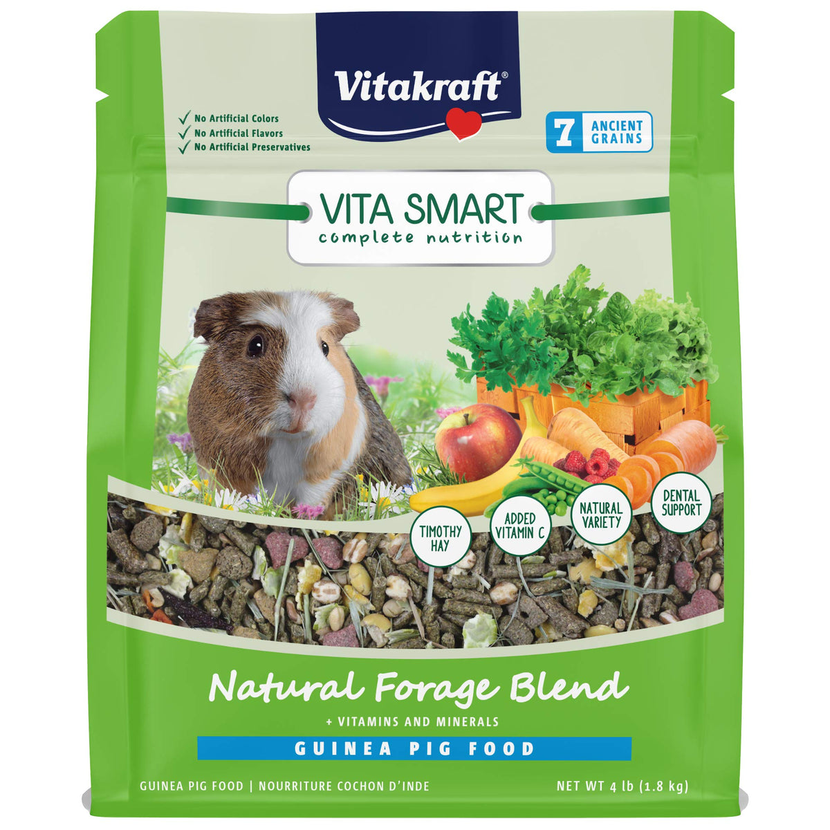 Vitakraft Vita Smart Complete Nutrition Guinea Pig Food, 4 lbs