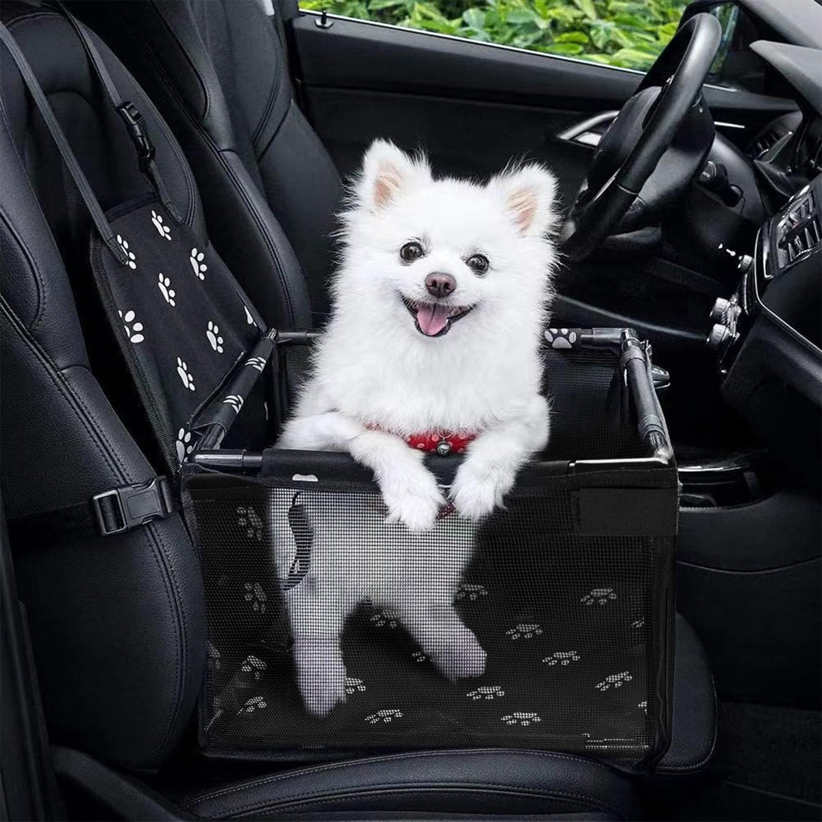 Genorth Medium Dog Car Seat Puppy Pet Booster Seat Pet Seats For Cars Vehicles Pet Travel Safety Car Seat For Medium Dogs Up To 