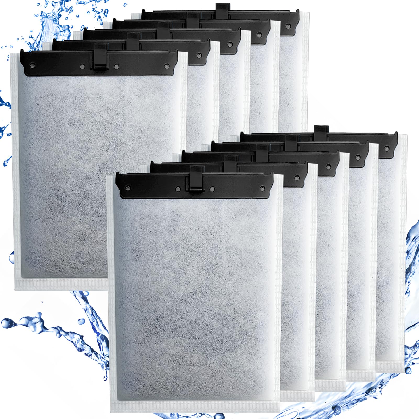 Driamor 10 Pack Large Filter Cartridges Compatible With Whisper Filters 20I/40I Iq20/30/45/60 Pf20/30/40/60, Aquarium Filter Car