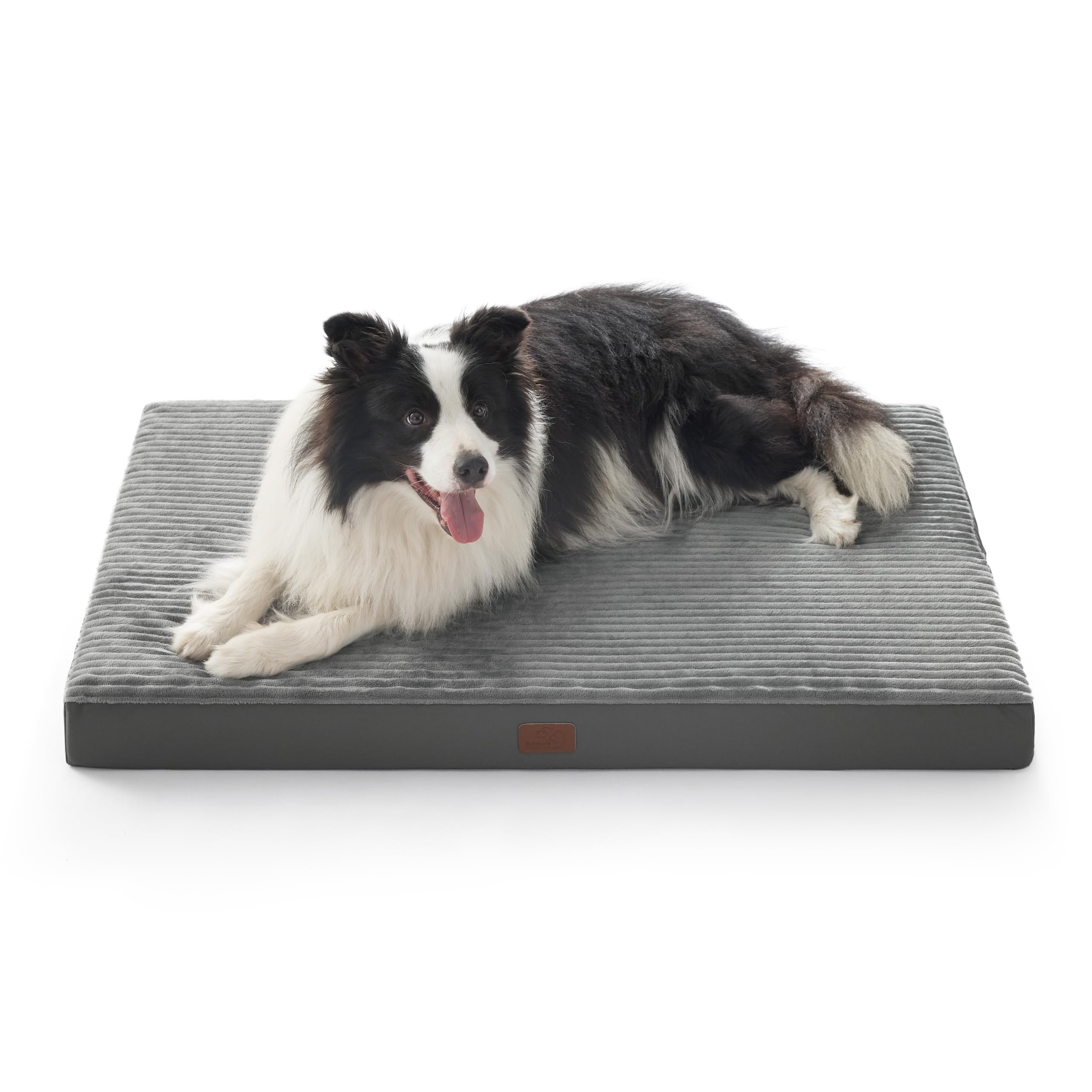 Bedsure XL Dog Bed for Crate - Large Orthopedic Pet Beds with Removable Machine Washable Cover, NOT Waterproof Egg Crate Foam Pu