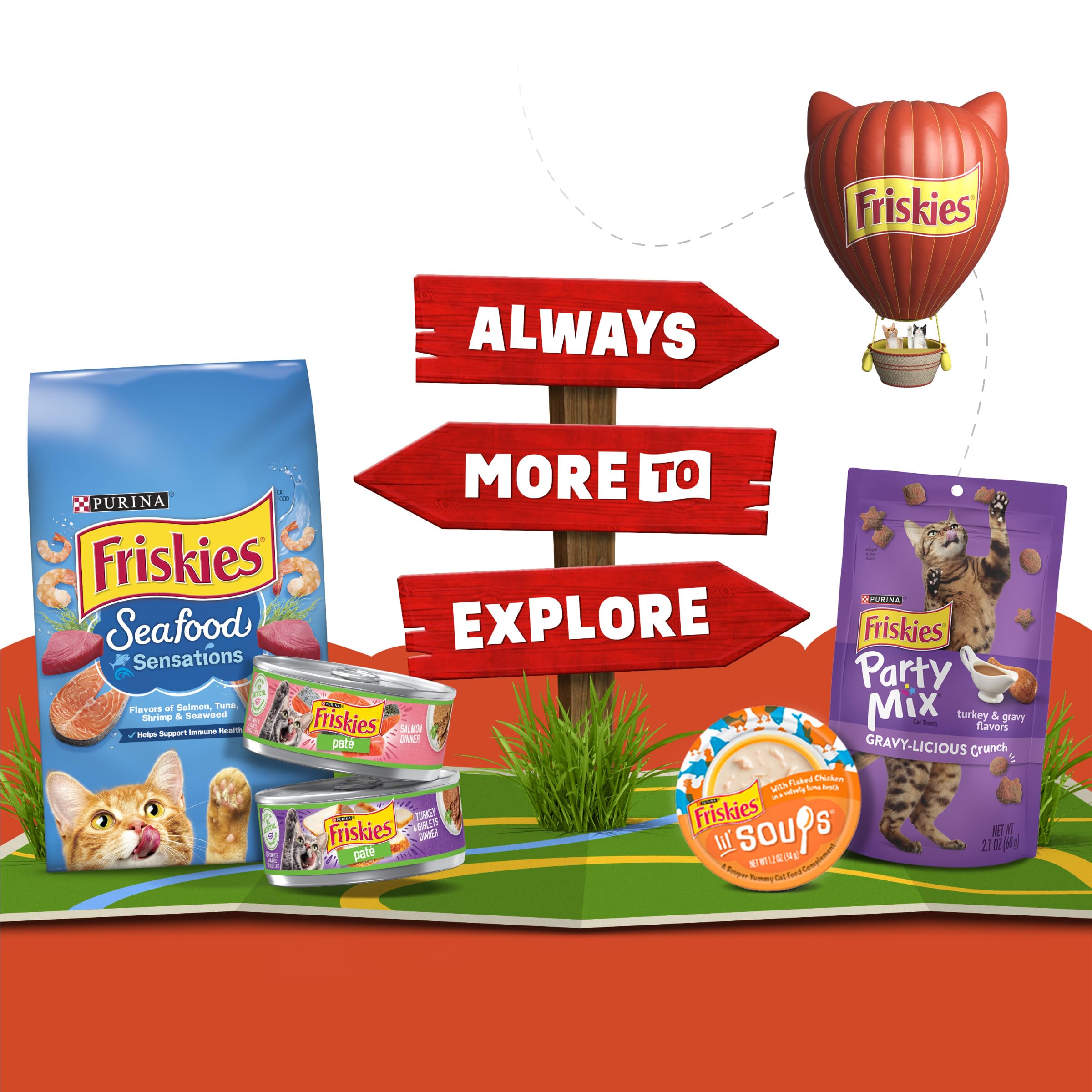 Friskies Lil' Gravies Roasted Turkey Flavor Cat Treats, 1.55 oz Pouches, Pack of 16