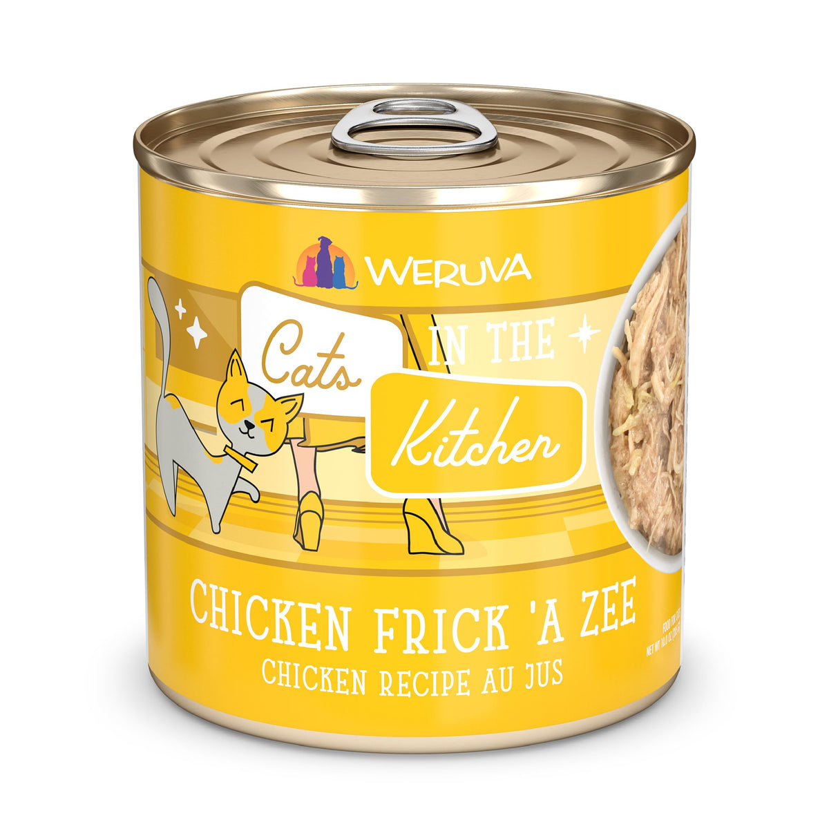 Weruva Cats In The Kitchen, Chicken Frick 'A Zee Wet Cat Food, 10Oz Can (Pack Of 12)