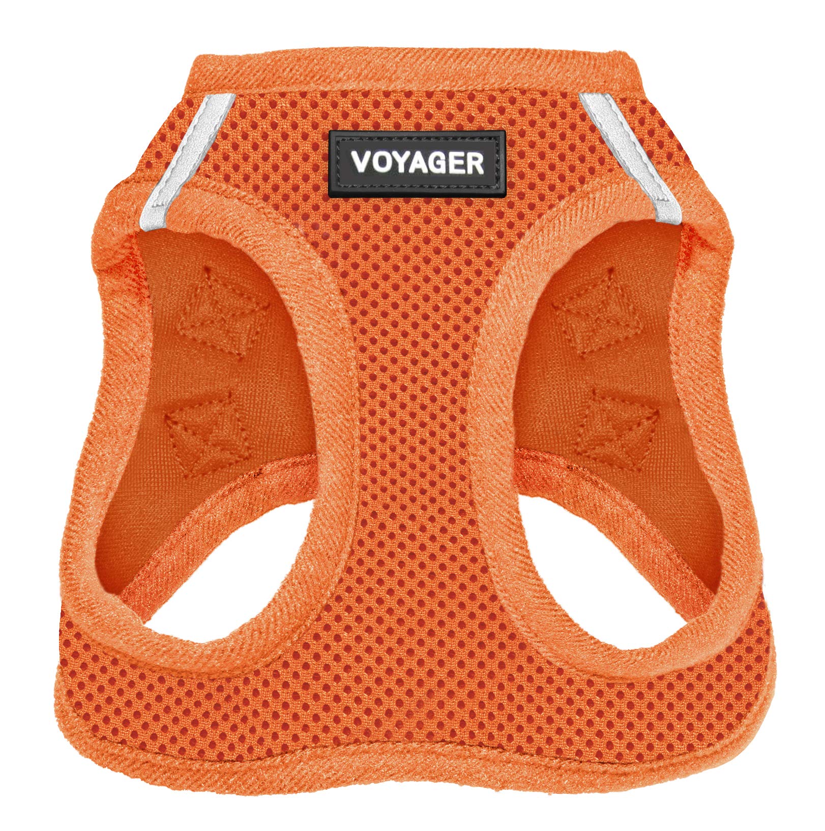 Voyager Step-In Air Dog Harness - All Weather Mesh Step In Vest Harness For Small And Medium Dogs And Cats By Best Pet Supplies - Harness (Orange), M (Chest: 16-18')