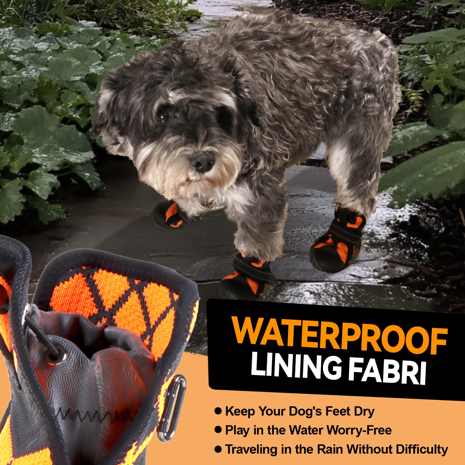 Furmate Dog Shoes For Large Small Medium Dogs,Waterproof Dog Boots & Paw Protectors With Breathable Mesh For Summer Hot Pavement