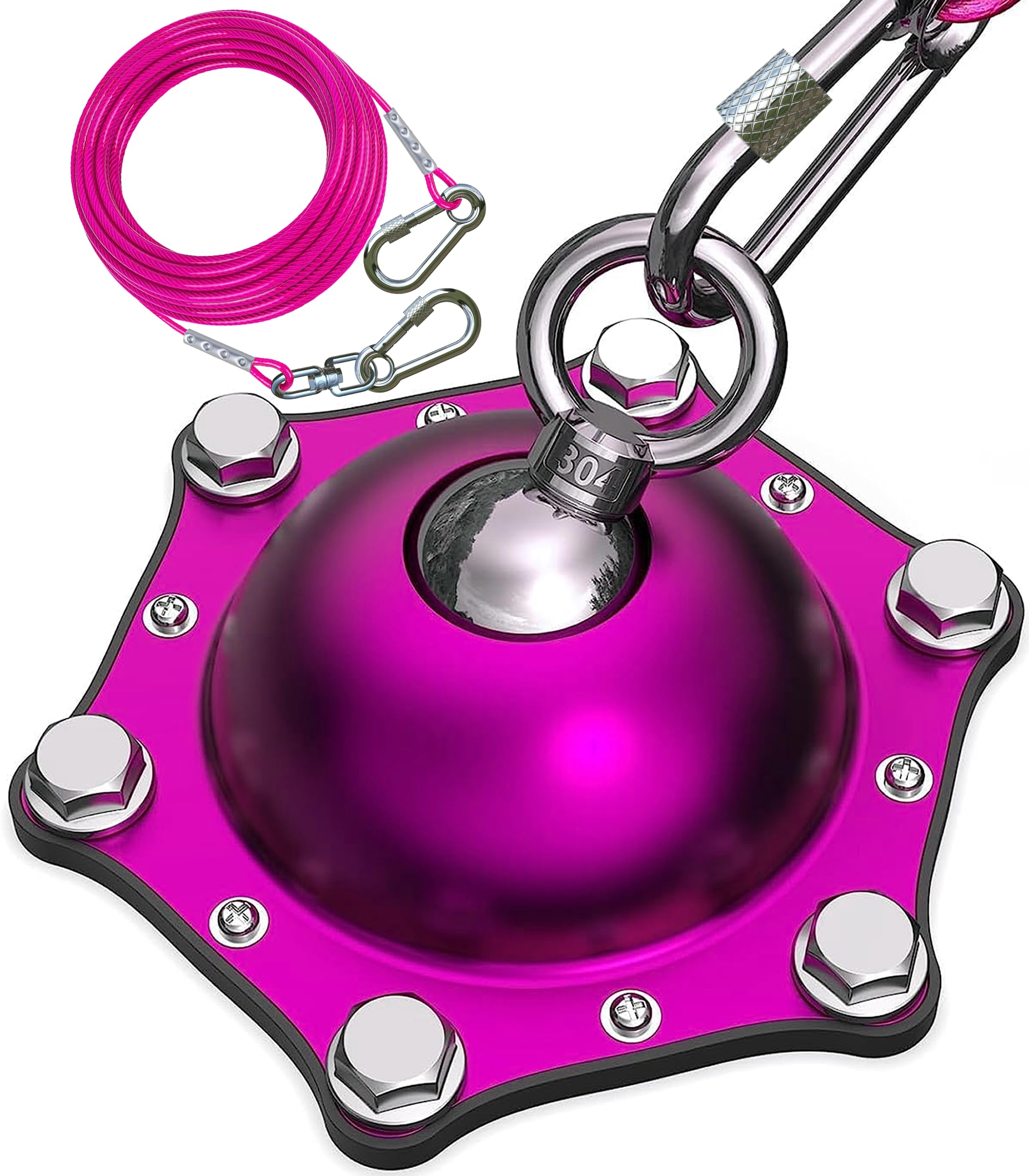 Topknot Dog Tie Out Cable And Stake,(Up To 200Lbs) 360Swivel Dog Run- No Tangle,With 30Ft Heavy Duty Tie Out Cable,Runner For Ya