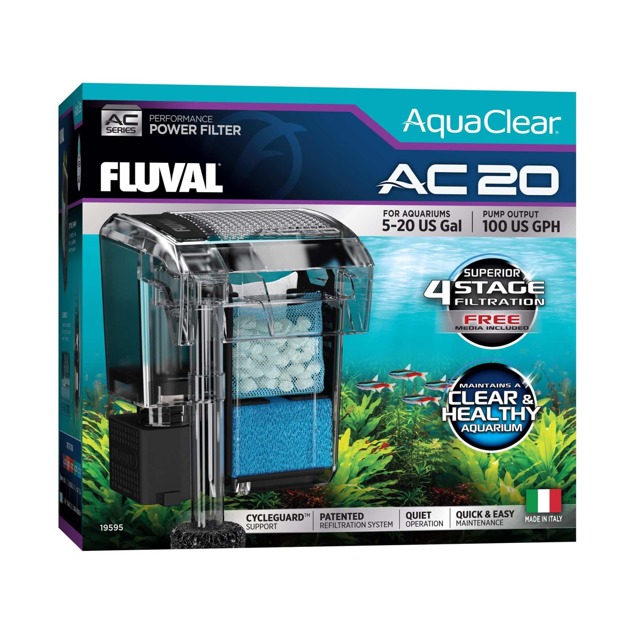 Fluval - Zeo-Carb for AC20/AC30 Power Filter, 2.1 oz / 60 g - Promotes Clear Water, Improves Fish Health, for Use in Freshwater