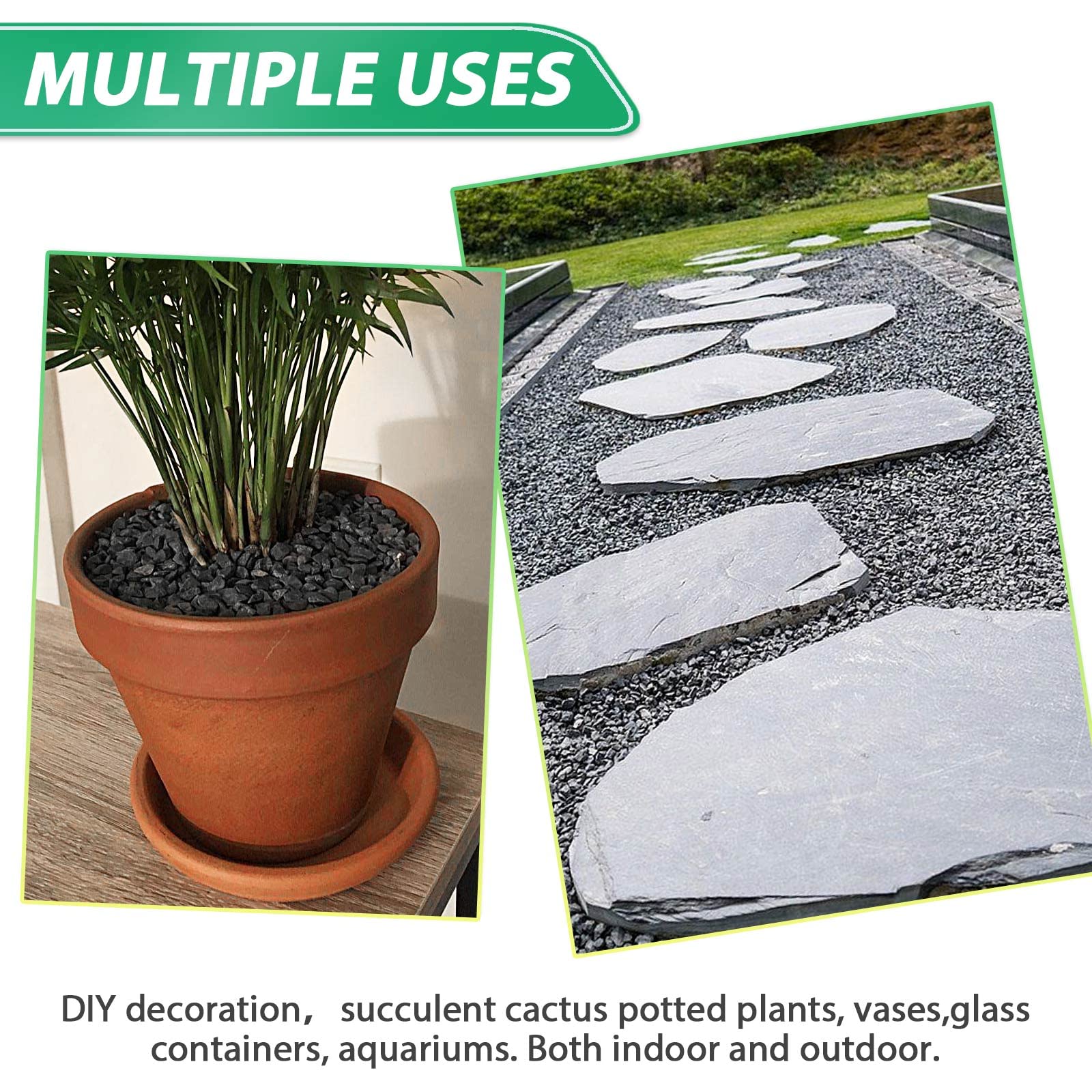 Succulent Rocks for Plants Tiny Pebbles for Planters 2.8LB Pea Gravel Bulk Polished Course Sand Soil Small Decorative Stones for