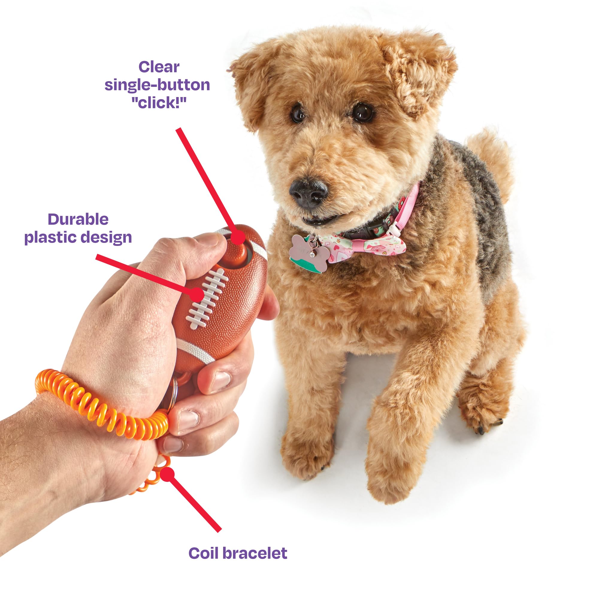Brightkins Smarty Pooch! Training Clicker - Football