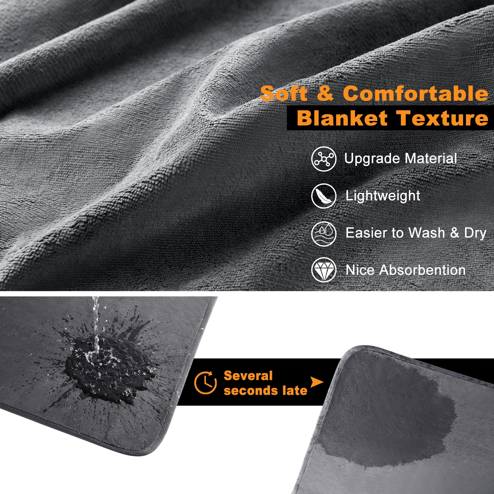 Dog Pee Pad Washable-Extra Large Instant Absorb Training Pads Non-Slip Pet Playpen Mat Waterproof Reusable Floor Mat For Puppy/S