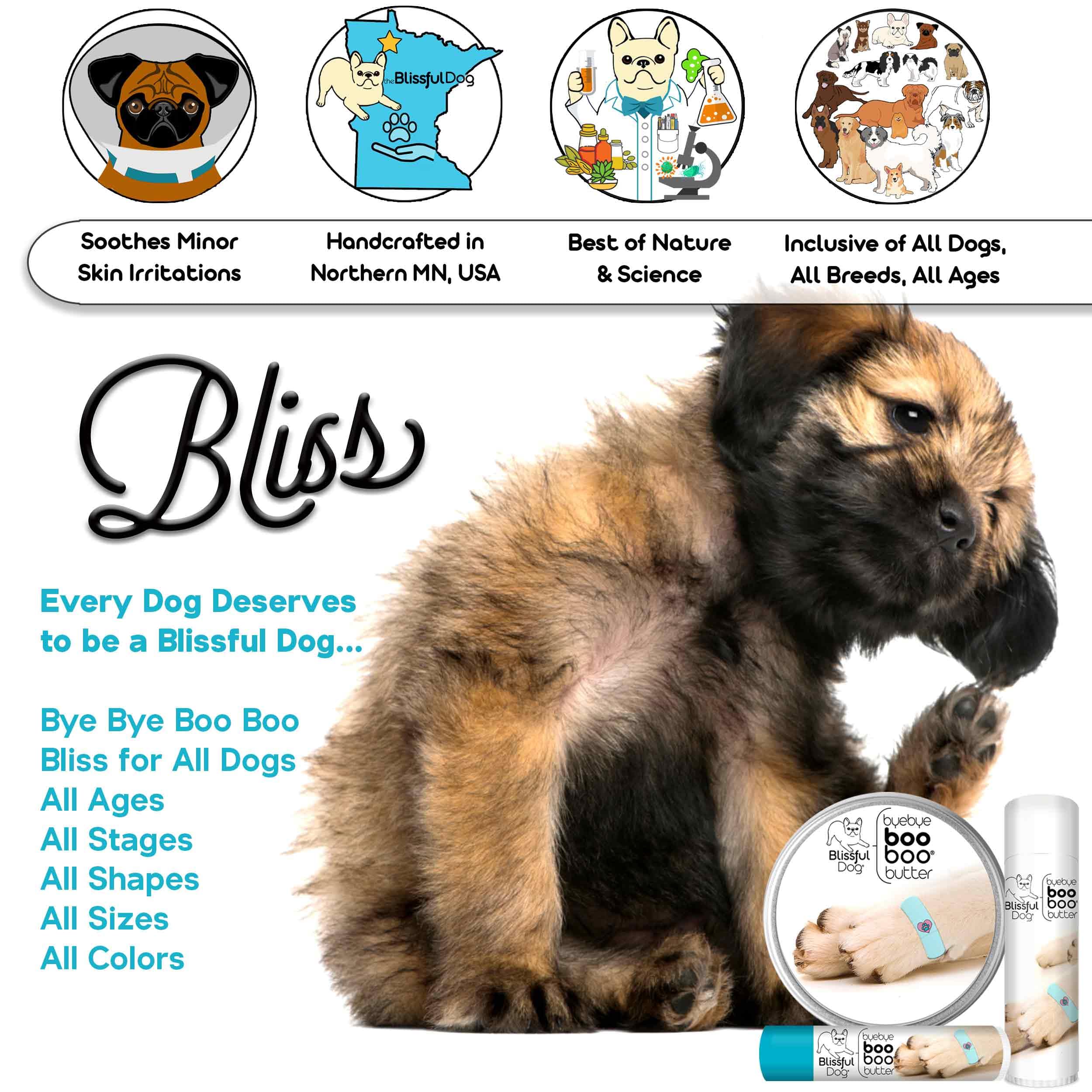The Blissful Dog Irish Wolfhound Boo Boo Butter, 2 Ounce