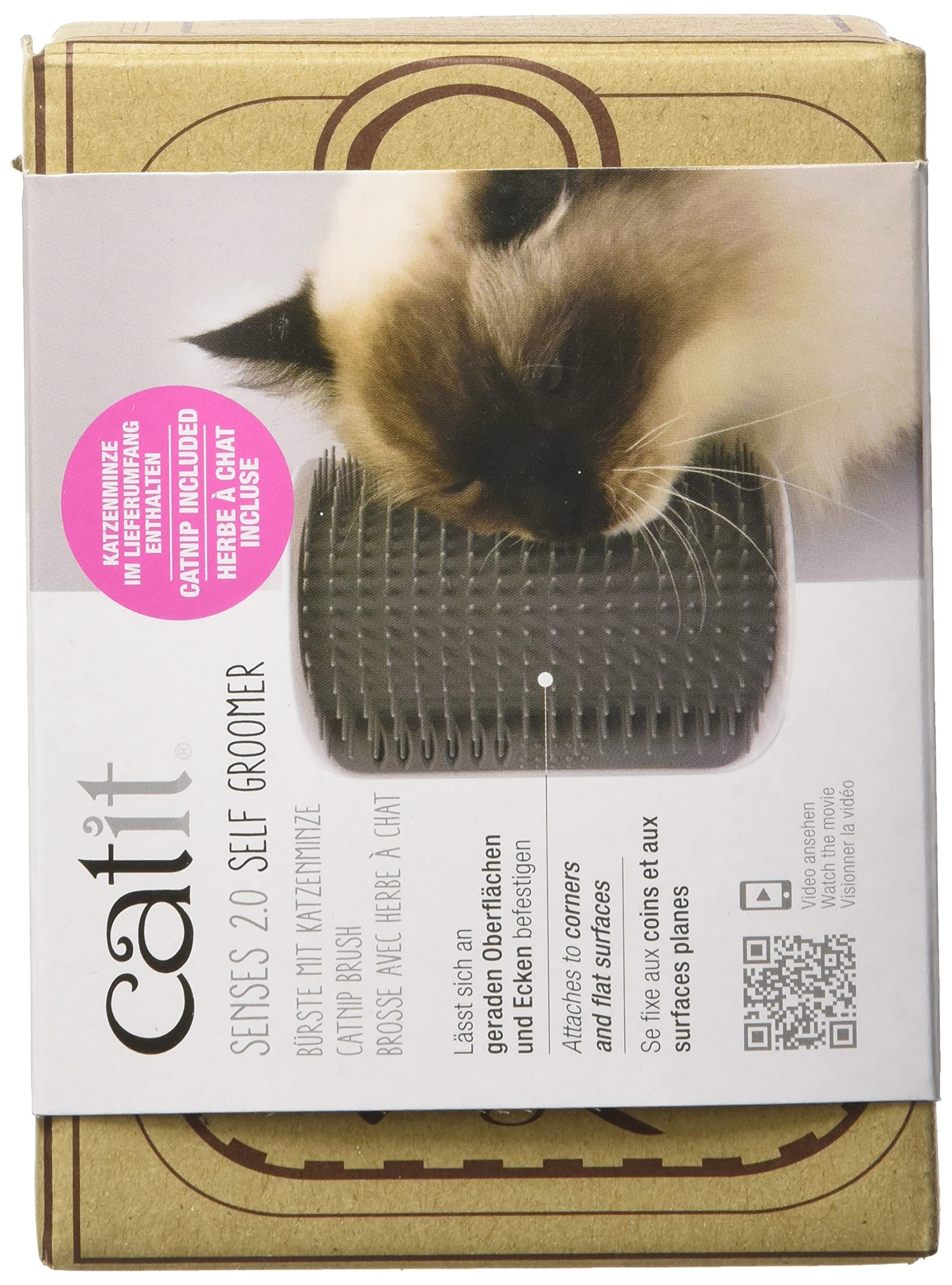 Catit Senses 2.0 Self Grooming Cat Brush And Interactive Cat Toy