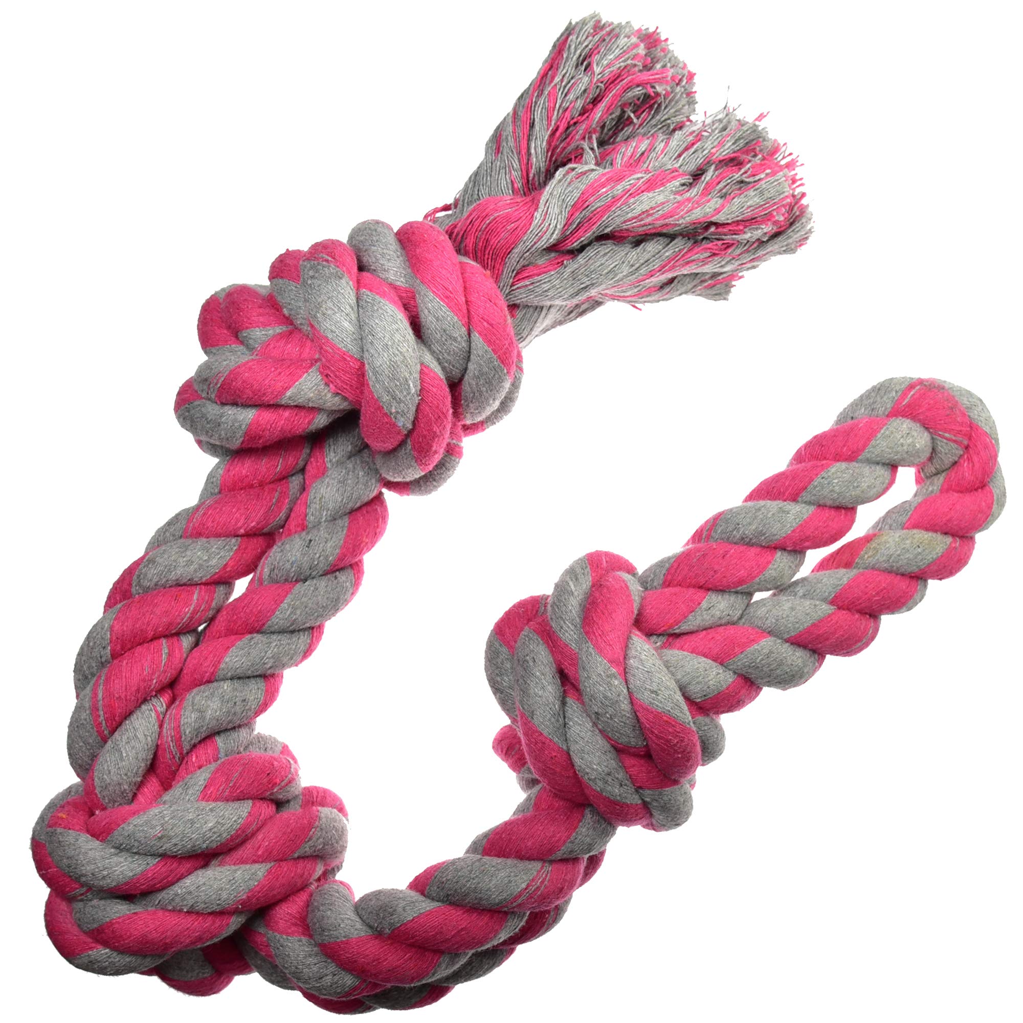 Pets&Goods Heavy Duty Rope Toy For Large & Medium Breed Dogs, Washable 100% Cotton Dog Chew Toys, Tug Of War & Teeth Cleaning