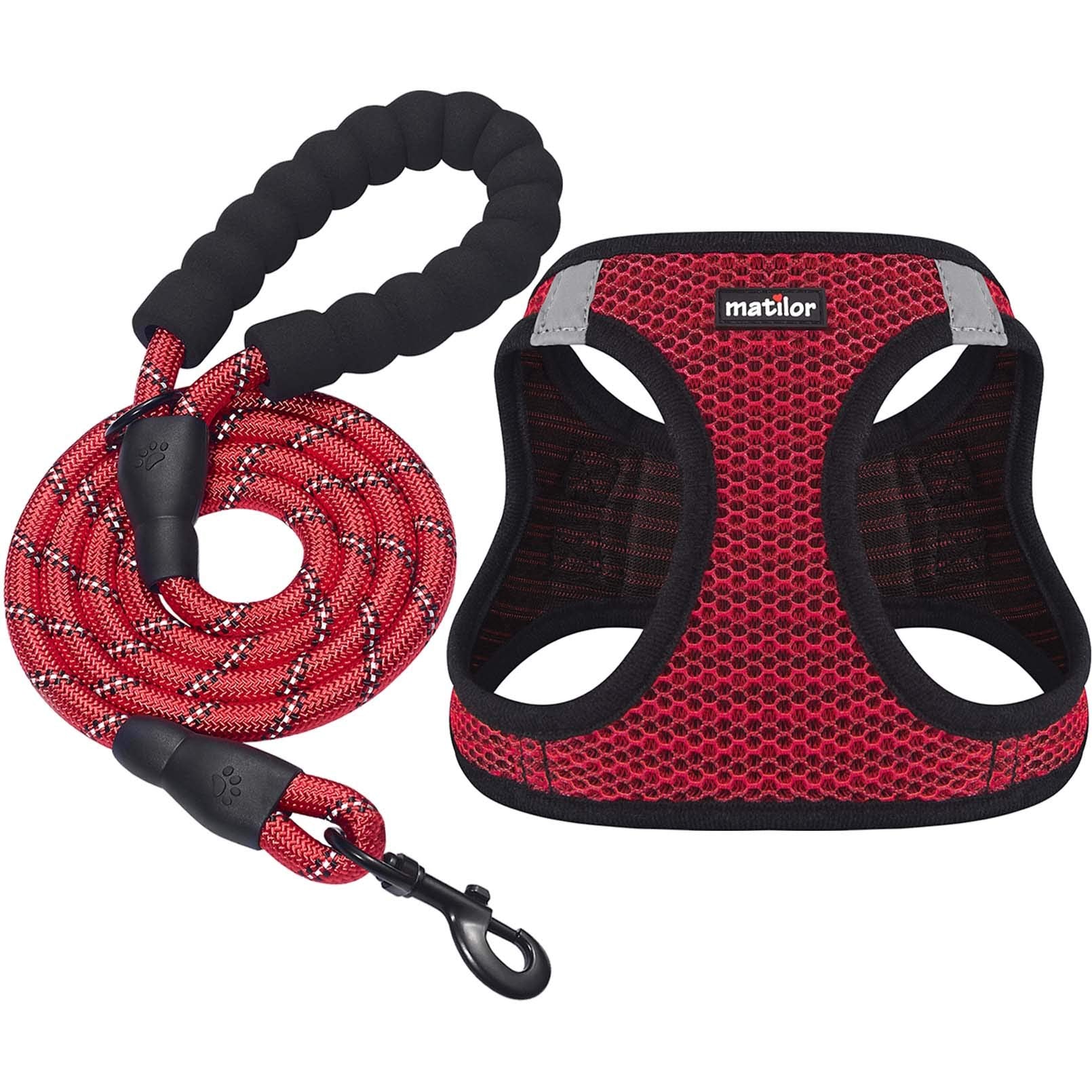 Matilor Dog Harness Step-In Breathable Puppy Cat Dog Vest Harnesses For Small Medium Dogs