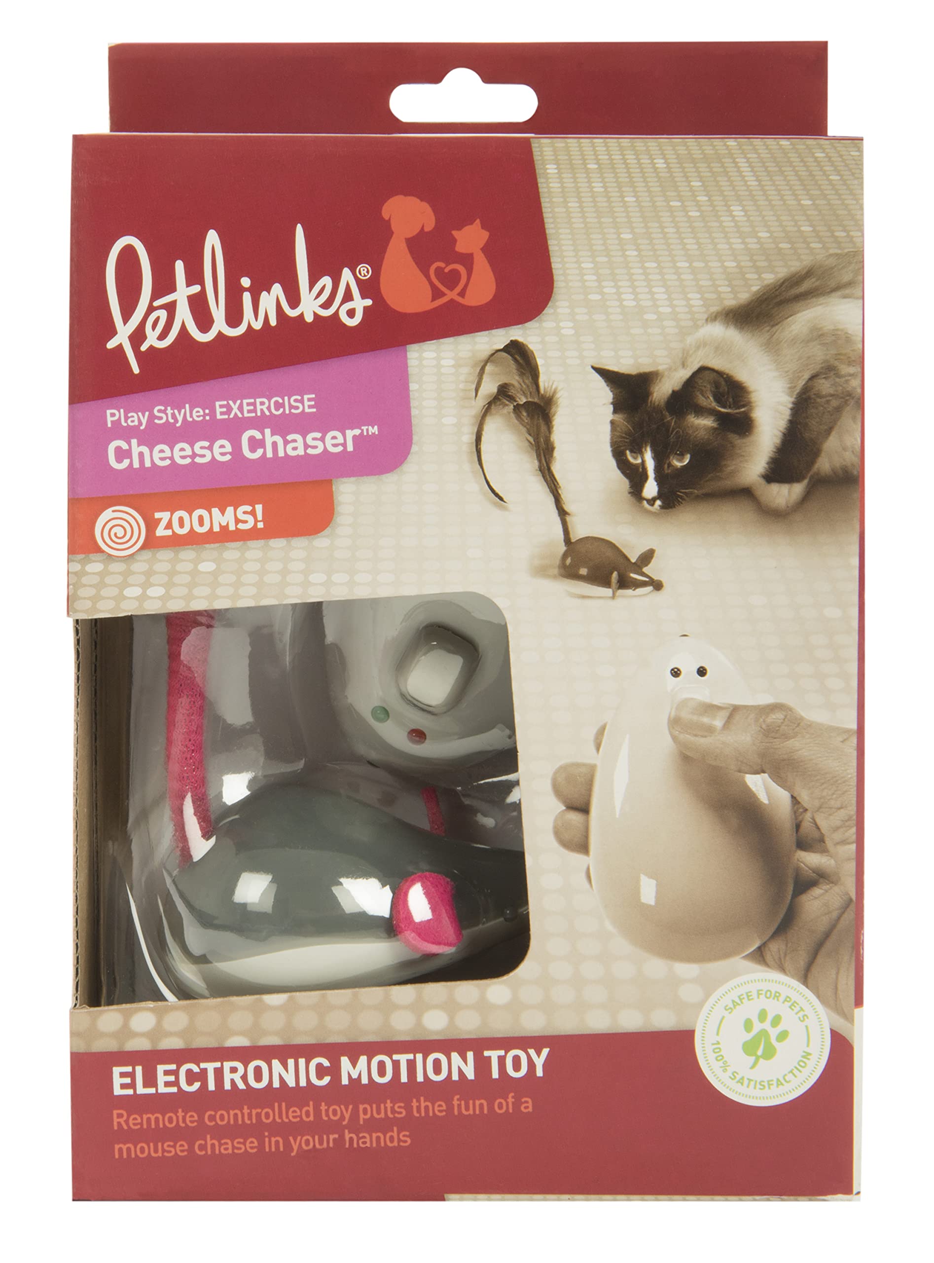 Petlinks Electronic Motion Cat Toys Cheese Chaser