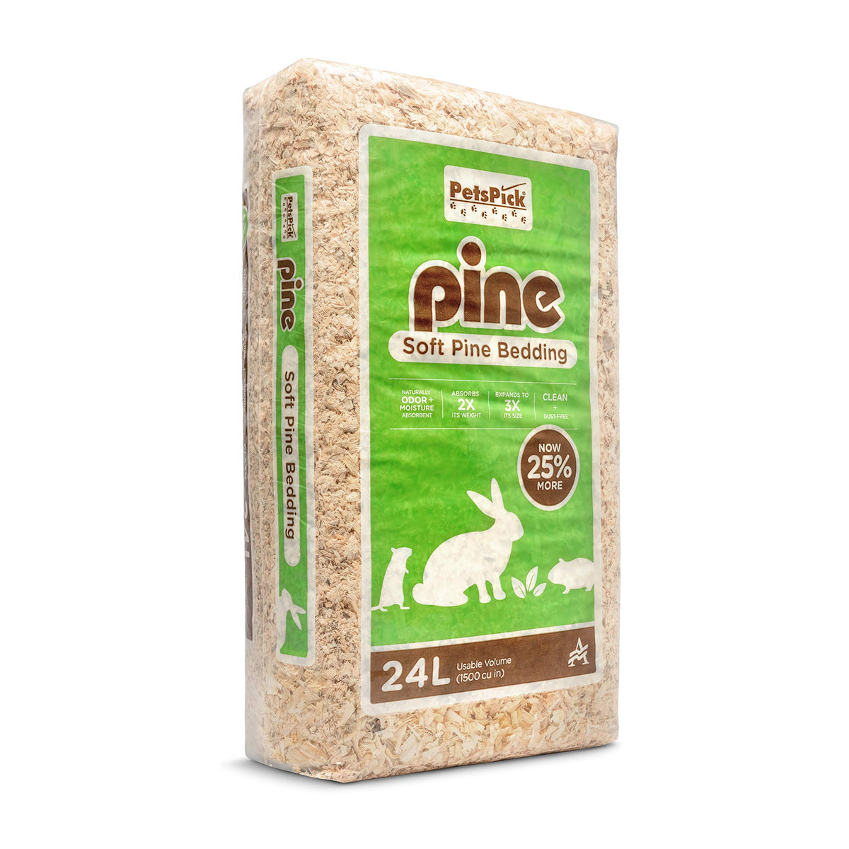 Petspick Pine Small Pet Bedding, 24L
