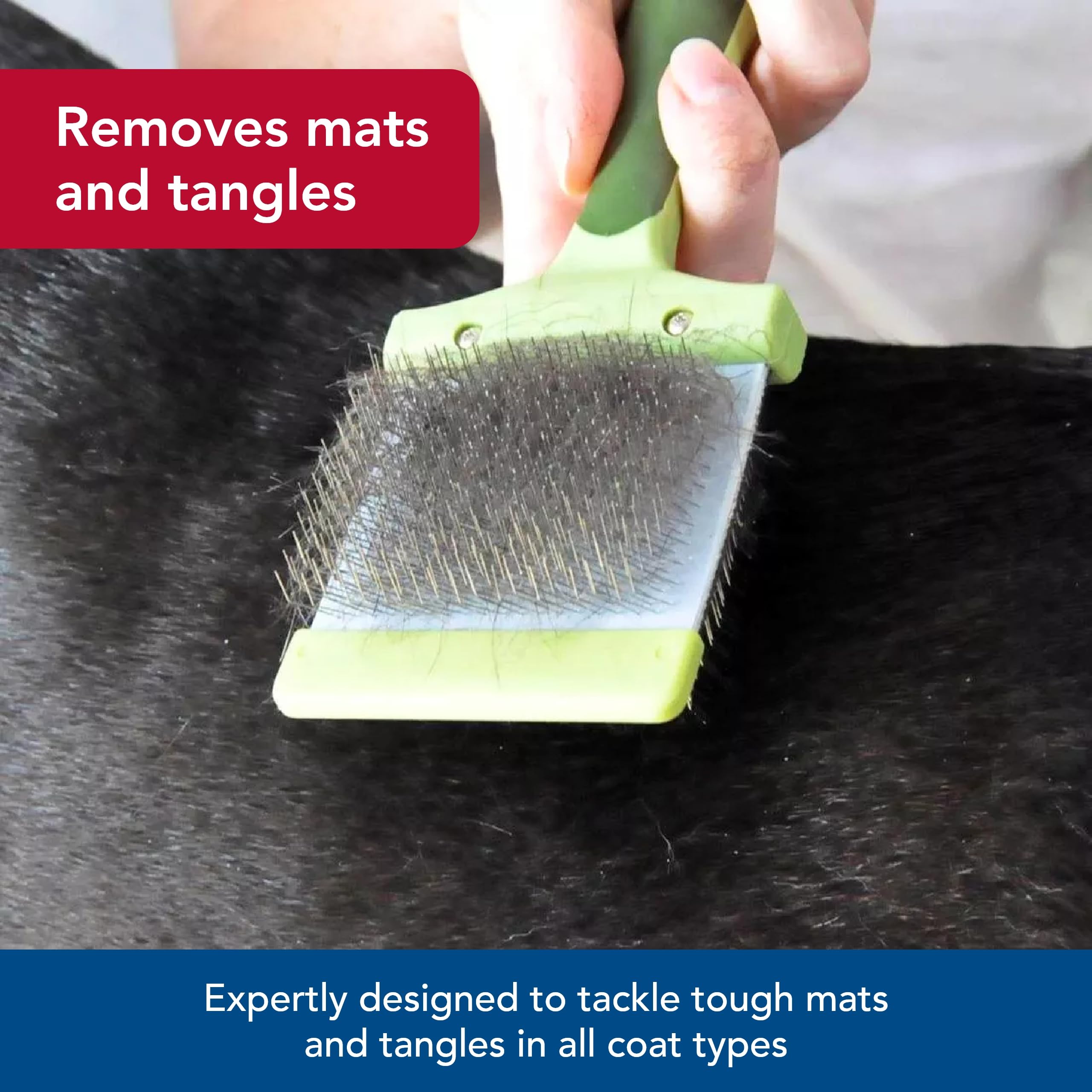 Coastal Pet Safari Dog Flexible Slicker Brush - Dog Brush For Shedding - Undercoat Rake And Grooming Brush For Small And Medium Dogs - Small