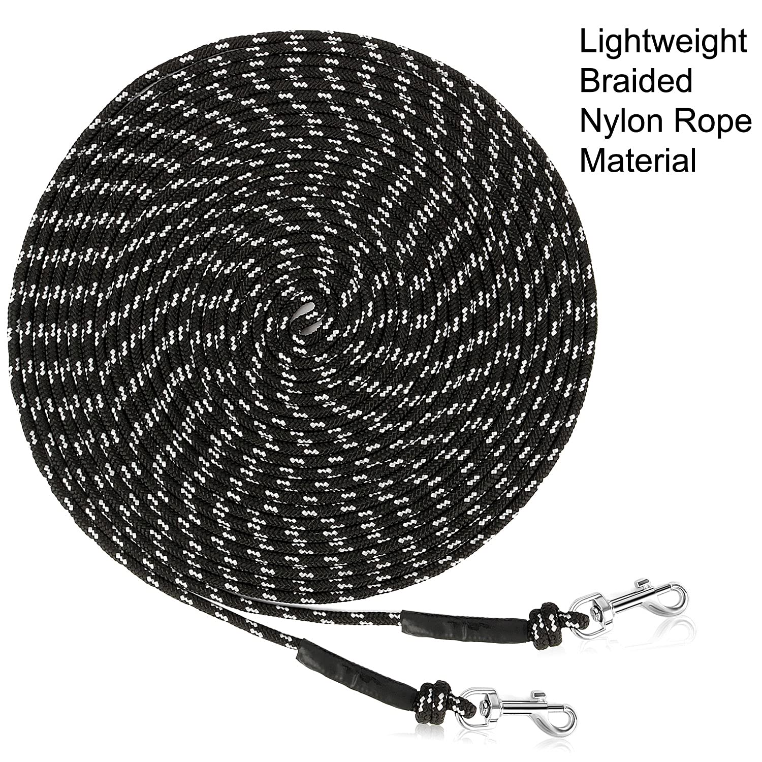 Rypet Reflective Cat Long Leash - 50 Ft Escape Proof Walking Leads Yard Long Lead Durable Safe Personalized Extender Leash Trani