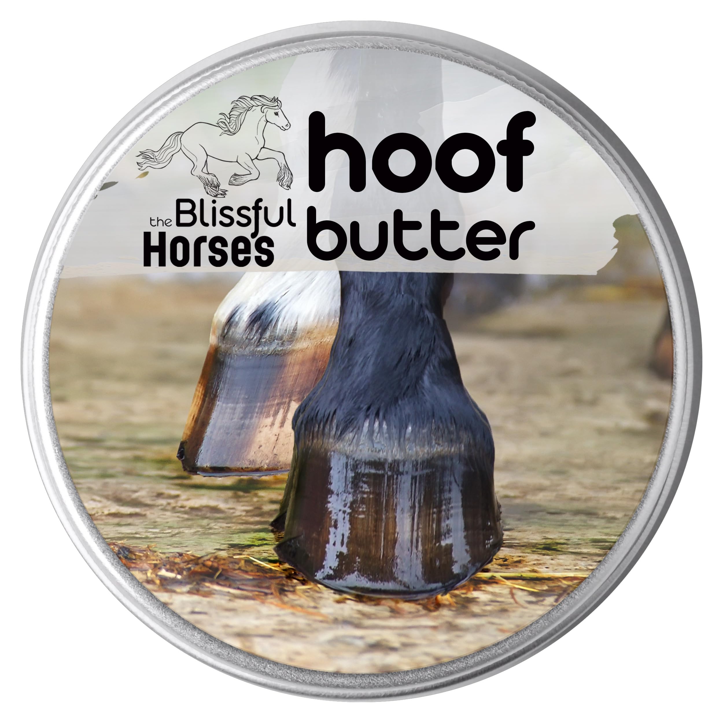 The Blissful Horses Hoof Butter All Natural Support for Your Horses Hooves, 4-Ounce