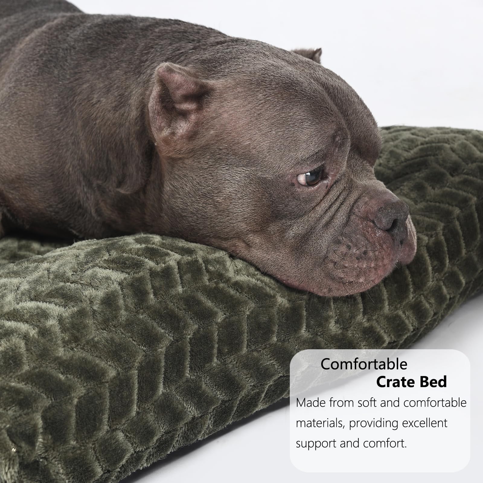 Necesitar 36Inch Dog Crate Bed For Medium Large Dogs Washable Ultra Soft And Fluffy Kennel Pad With Anti-Slip Pet Pillow Cushion