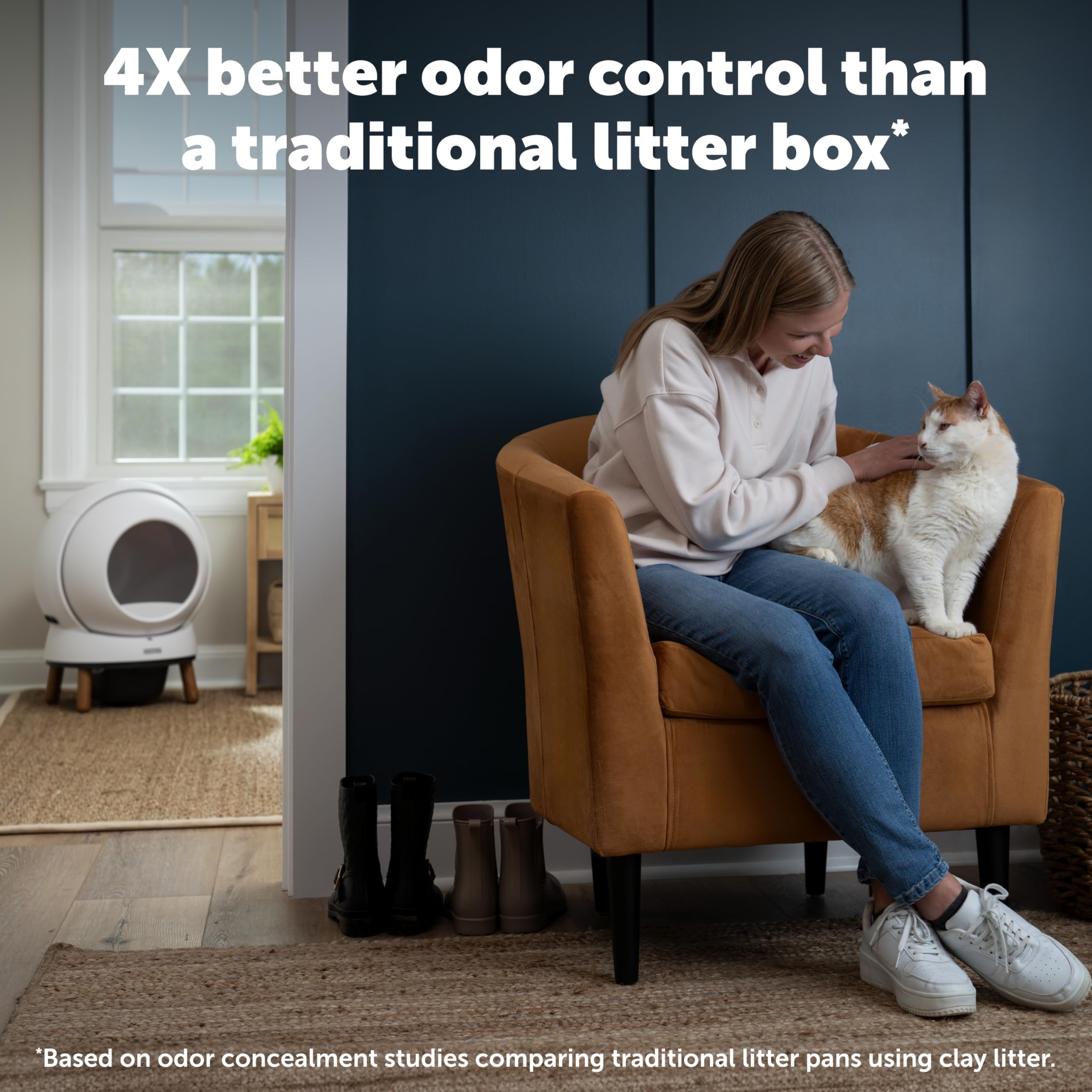 Petsafe Scoopfree Smartspin Self-Cleaning Litter Box Bundle - Advanced Odor Control - App Controlled - Up To 2 Weeks Of Hands-Fr