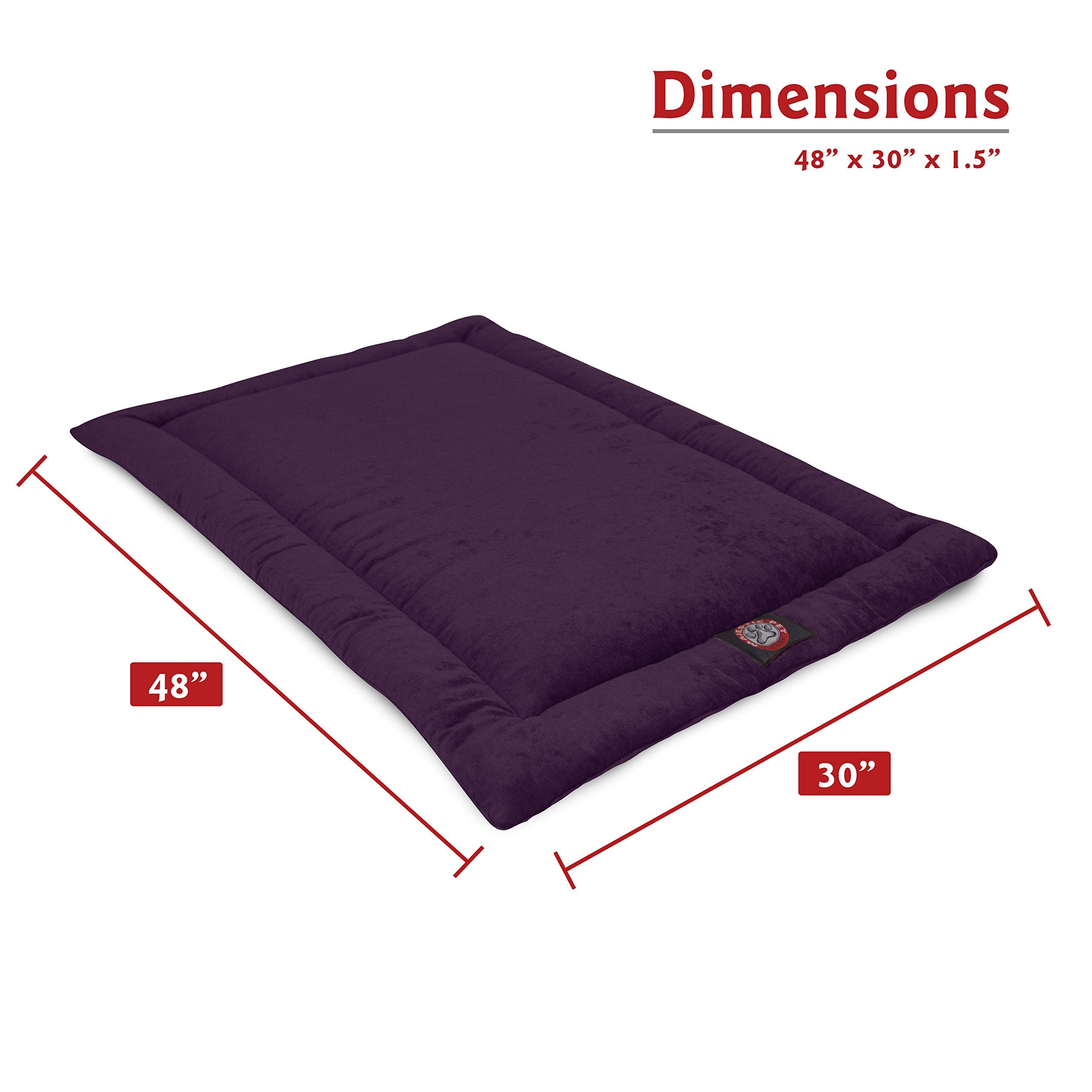 48'' Villa Aubergine Purple Crate Dog Bed Mat By Majestic Pet Products