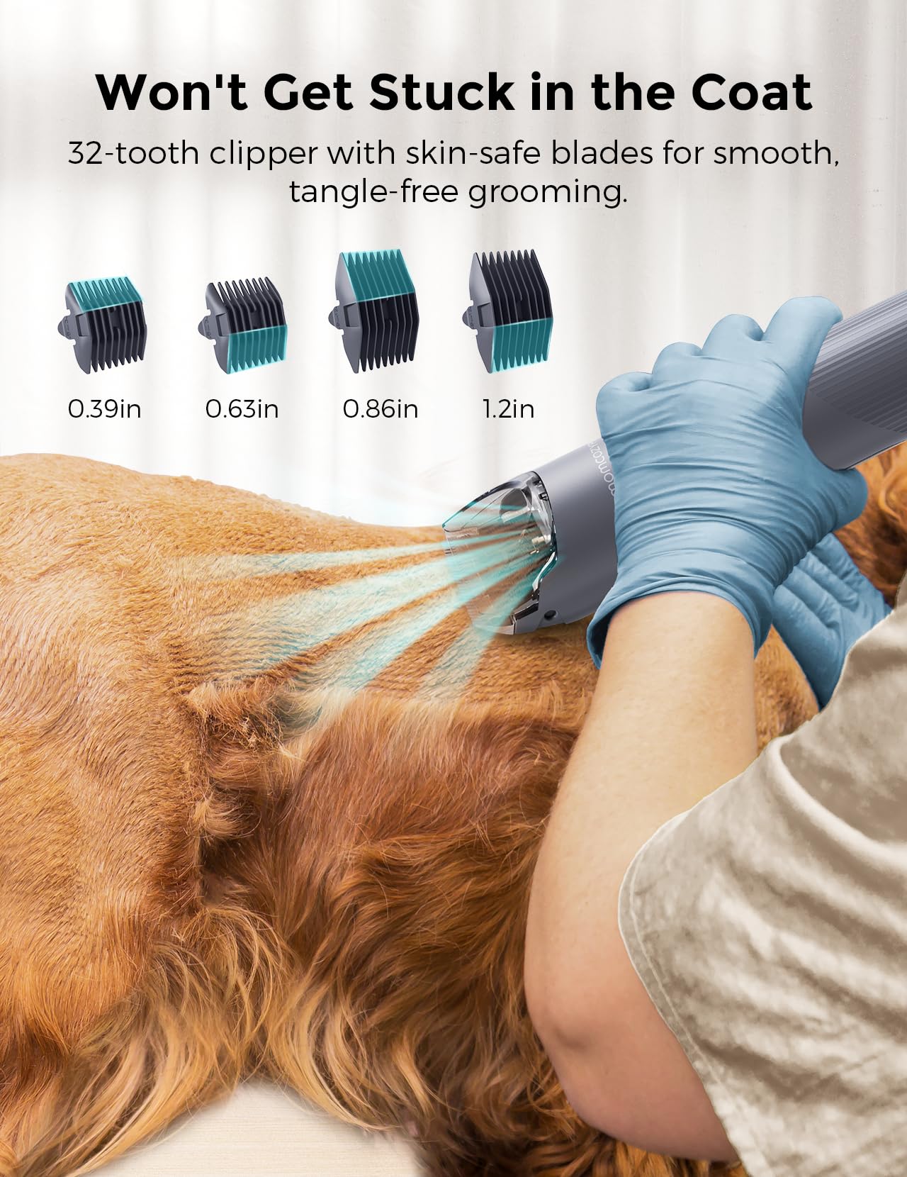Momcozypet Dog Grooming Kit, Furease Dog Grooming Vacuum With Dog Clippers For Grooming, 13000Pa Powerful Dog Vacuum For Sheddin