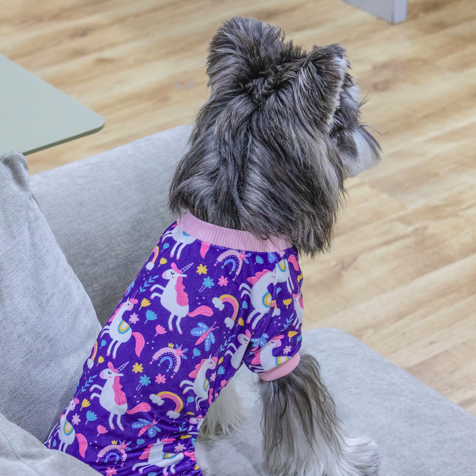 Cutebone Dog Halloween Pajamas Puppy Onesies Christmas Small Dogs Soft Pjs Coat Cat Apparel Comfy Pet Clothes Outfit Doggie Bodysuit P291M
