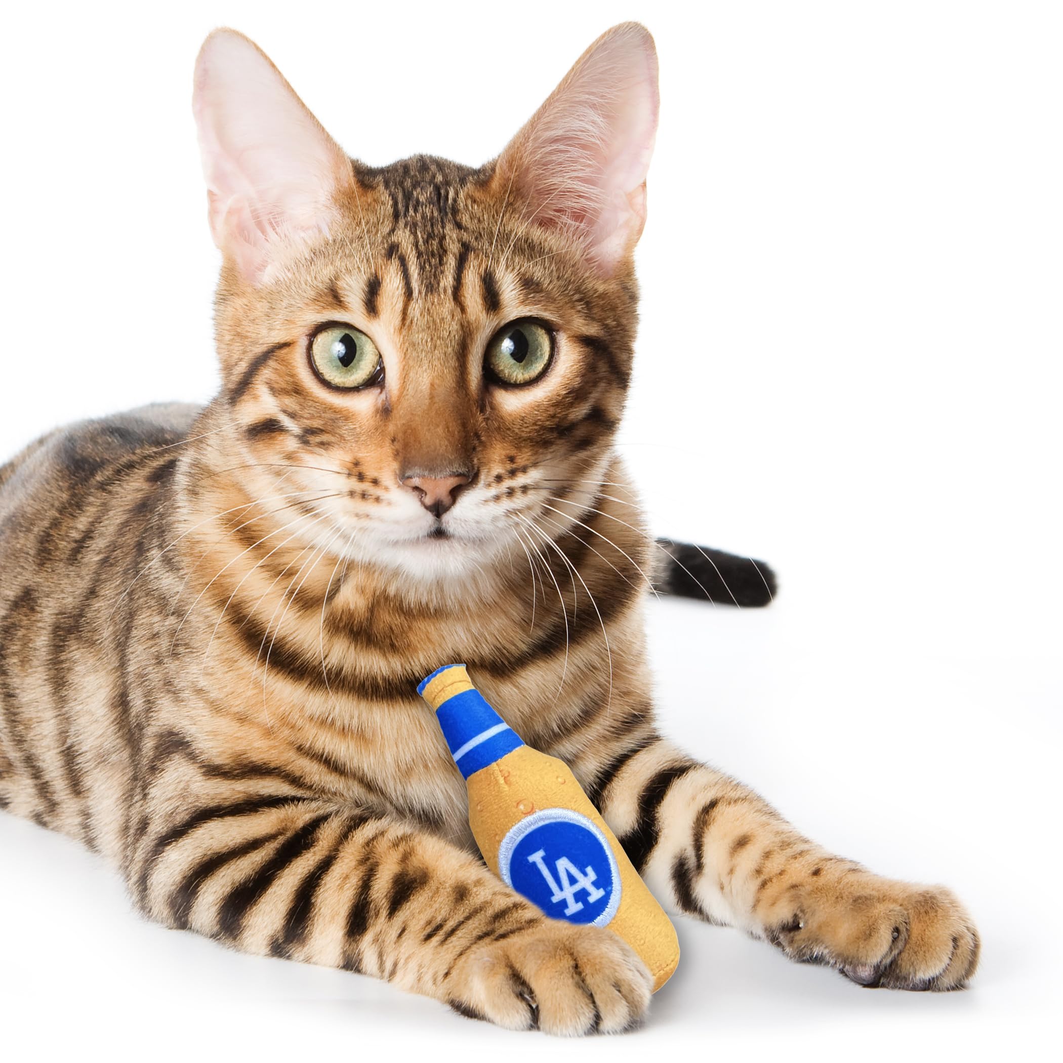 Best Plush Cat Toy Mlb Los Angeles Dodgers Complete Set Of 3 Piece Cat Toys Filled With Fresh Catnip. Inc: 1 Baseball Cap Cat To